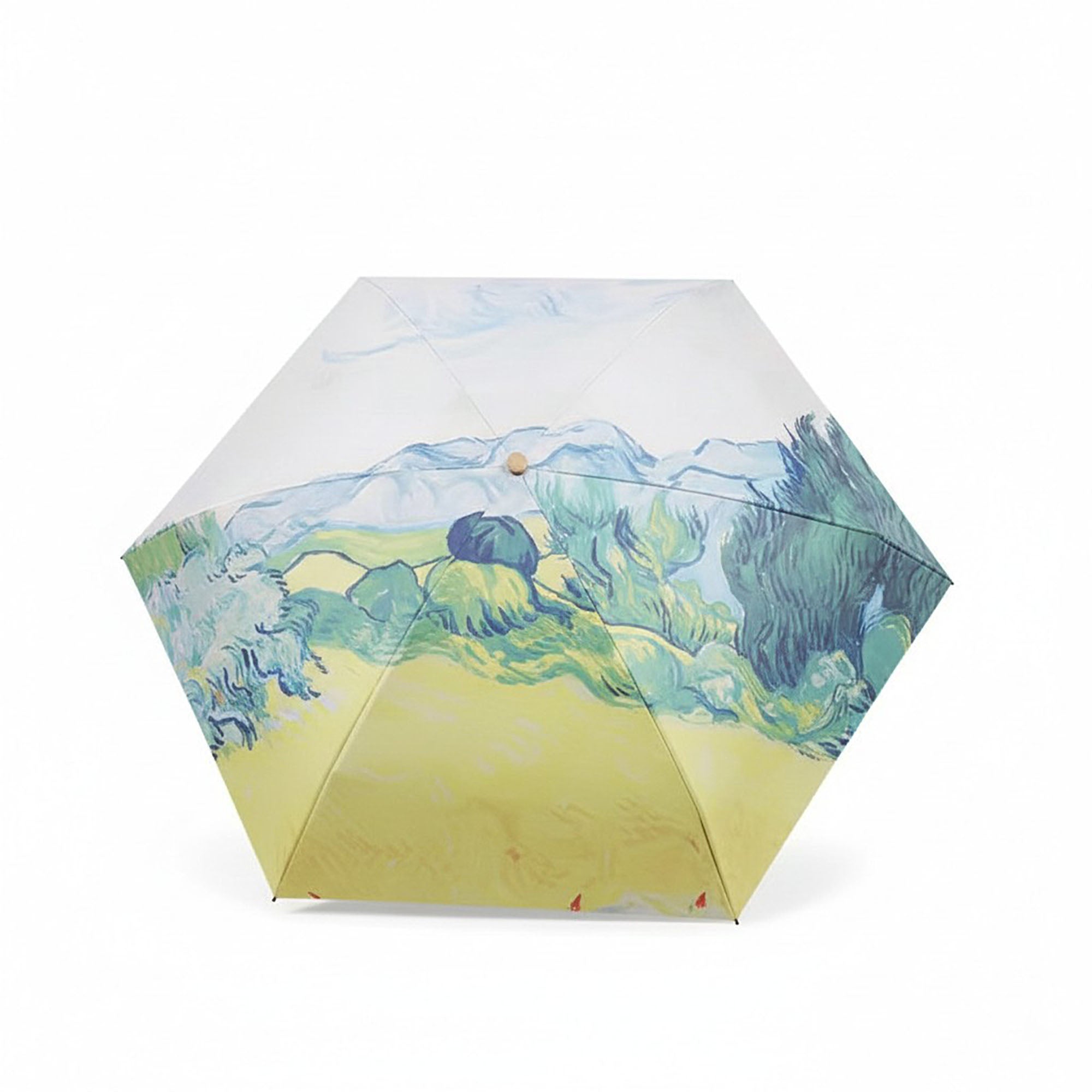 Anna-Kaci Floral Print Compact Folding Umbrella with Automatic Open and Wind Resistant Frame