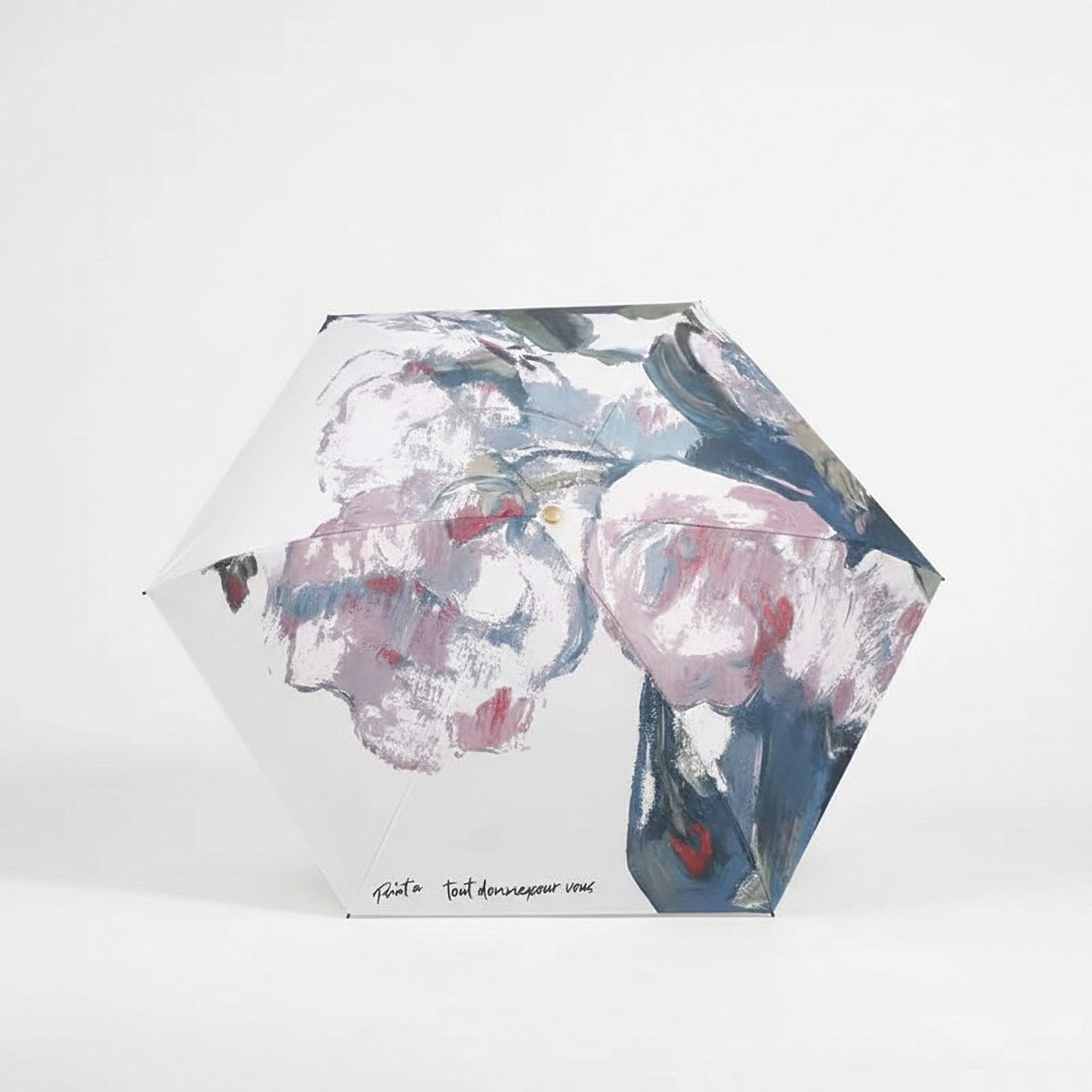 Anna-Kaci Floral Print Compact Folding Umbrella with Automatic Open and Wind Resistant Frame