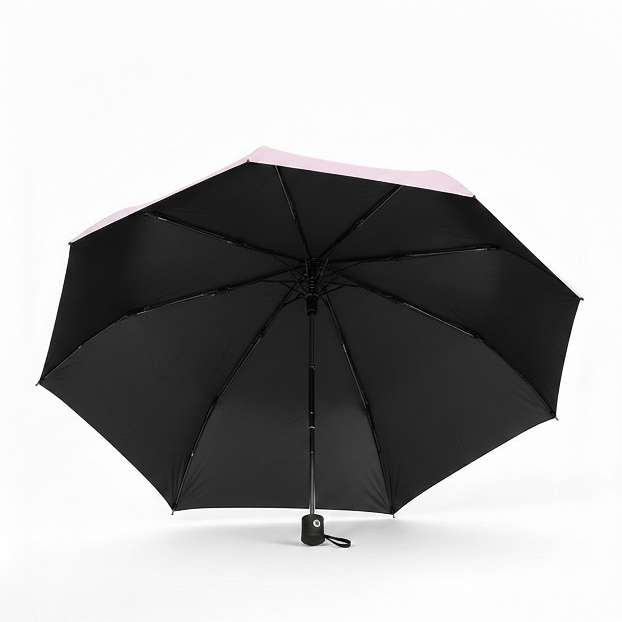 Anna-Kaci Peach Print Compact Folding Umbrella with Automatic Open and Wind Resistant Frame
