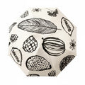 Anna-Kaci Modern Graphic Print Compact Folding Umbrella with Automatic Open and Wood Handle