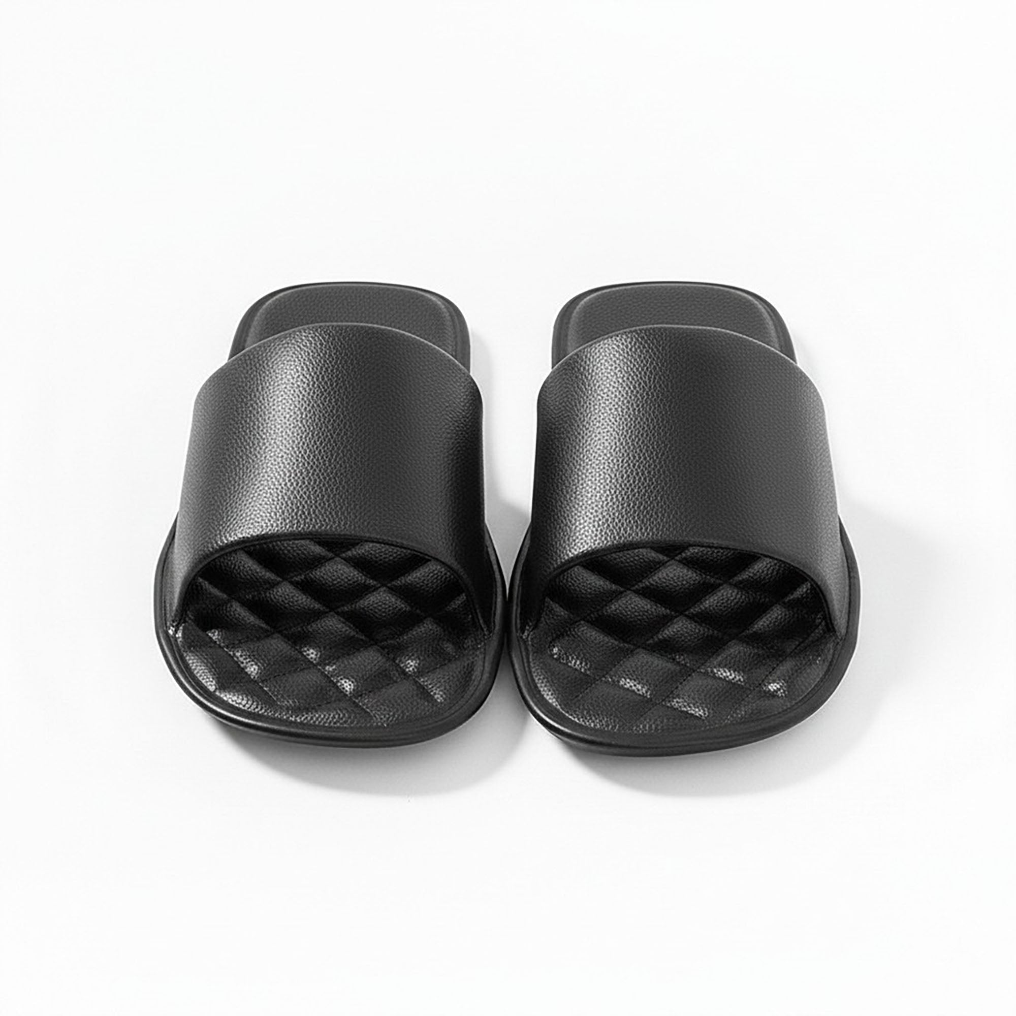 Anna-Kaci Women's Lightweight Slide Sandals with Textured Footbed