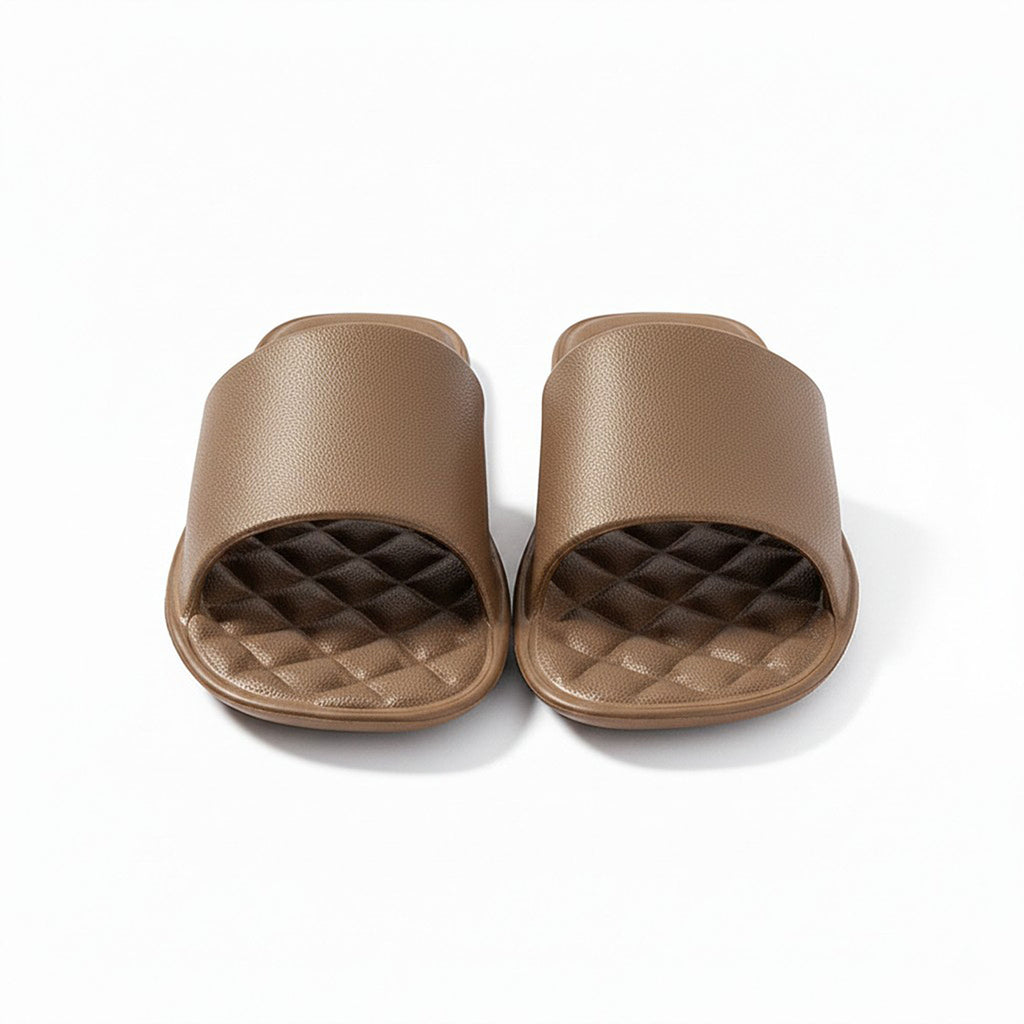 Anna-Kaci Women's Lightweight Slide Sandals with Textured Footbed
