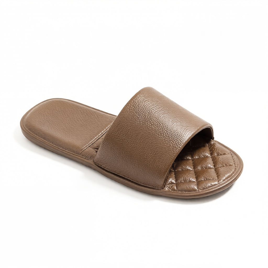 Anna-Kaci Women's Lightweight Slide Sandals with Textured Footbed