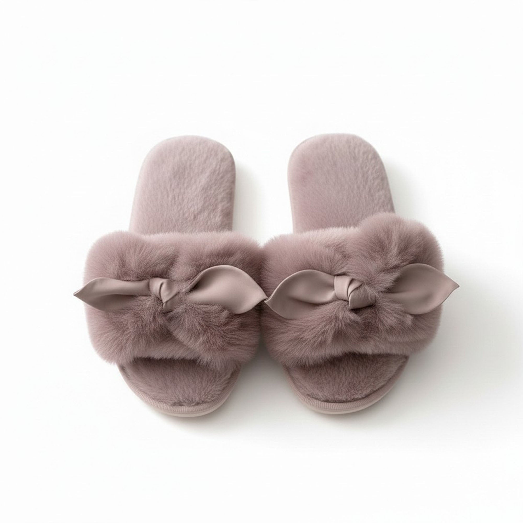 Anna-Kaci Women's Plush Slide Slippers with 3D Animal Ear Detail
