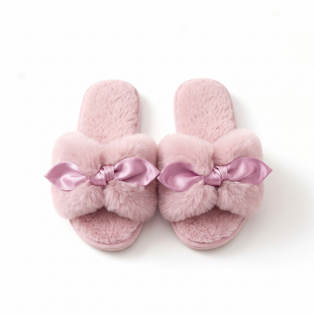 Pantuflas tipo slide de felpa para mujer Anna-Kaci con detalle de orejas de animales en 3D