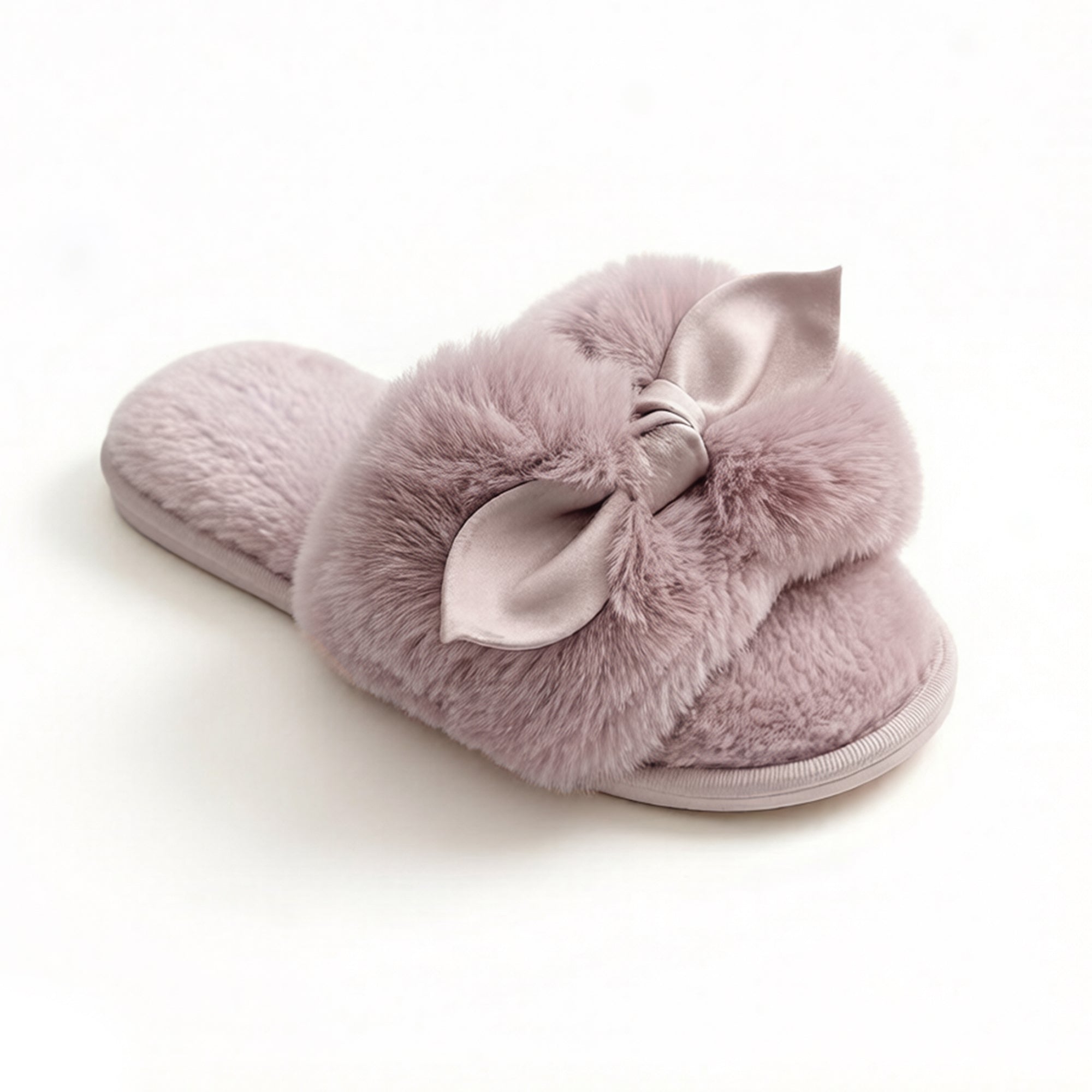 Anna-Kaci Women's Plush Slide Slippers with 3D Animal Ear Detail