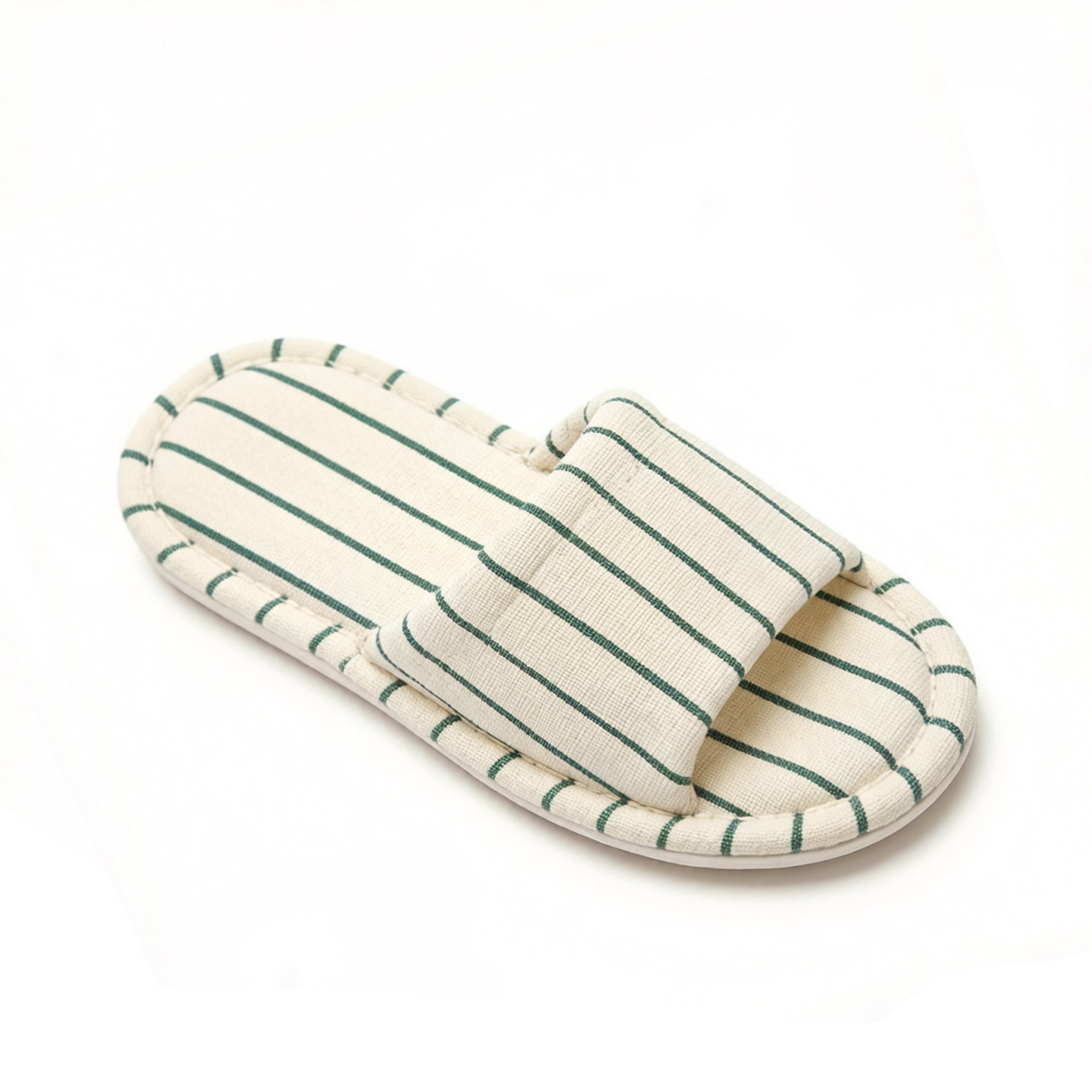 Anna-Kaci Women's Indoor Slide Slippers with Stripe Pattern