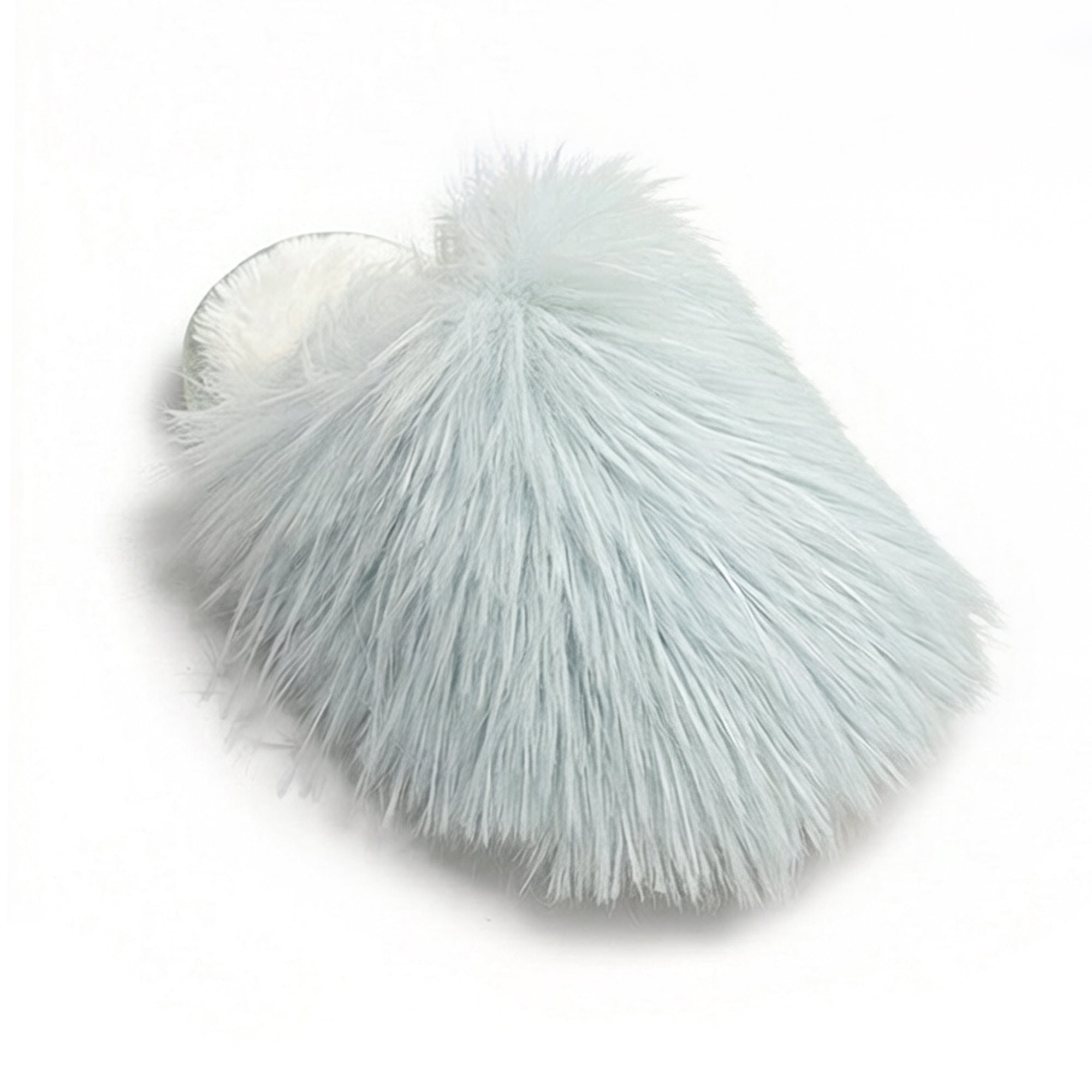 Anna-Kaci Women's Faux Fur Indoor Slide Slippers with Plush Strap