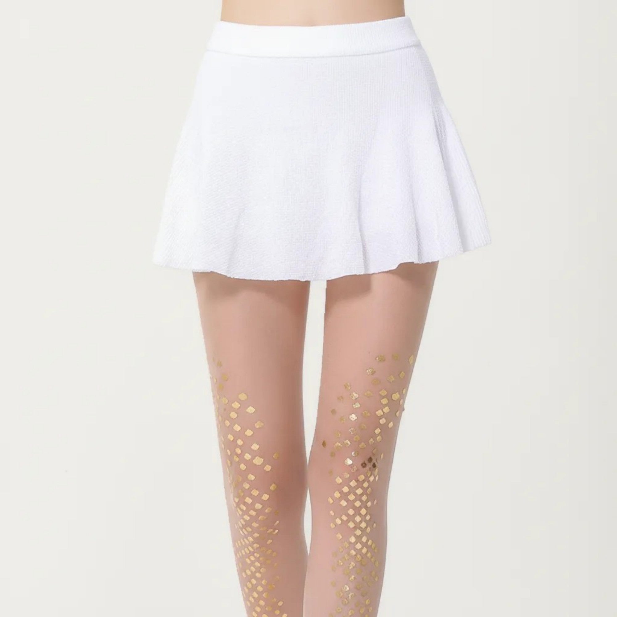 Anna-Kaci Women's Sheer Sequin Dot Tights with Stretch Fit, Lightweight Sparkle Pantyhose Stockings
