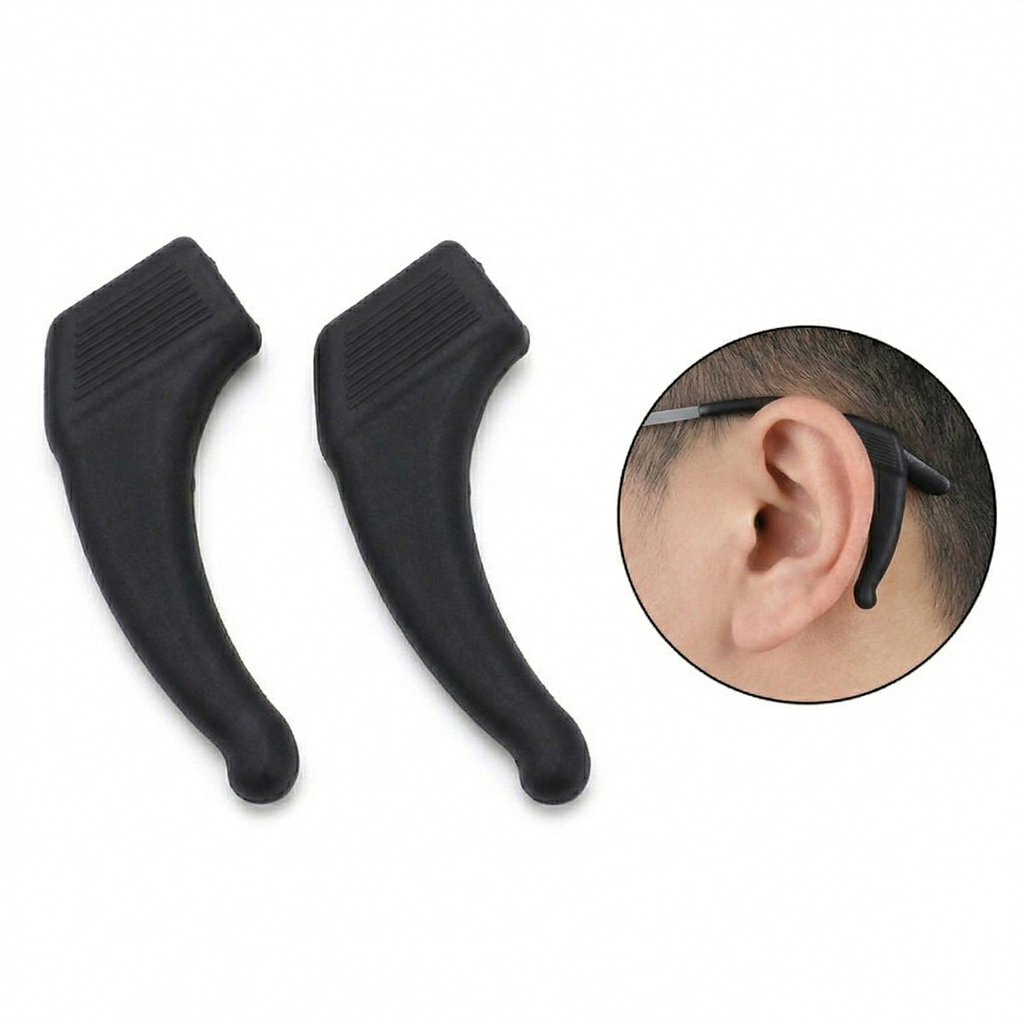 Anna-Kaci 10Pairs Eyeglass Ear Grip Hooks Silicone Anti Slip Glasses Retainers Soft Comfort Fit Eyewear Holder
