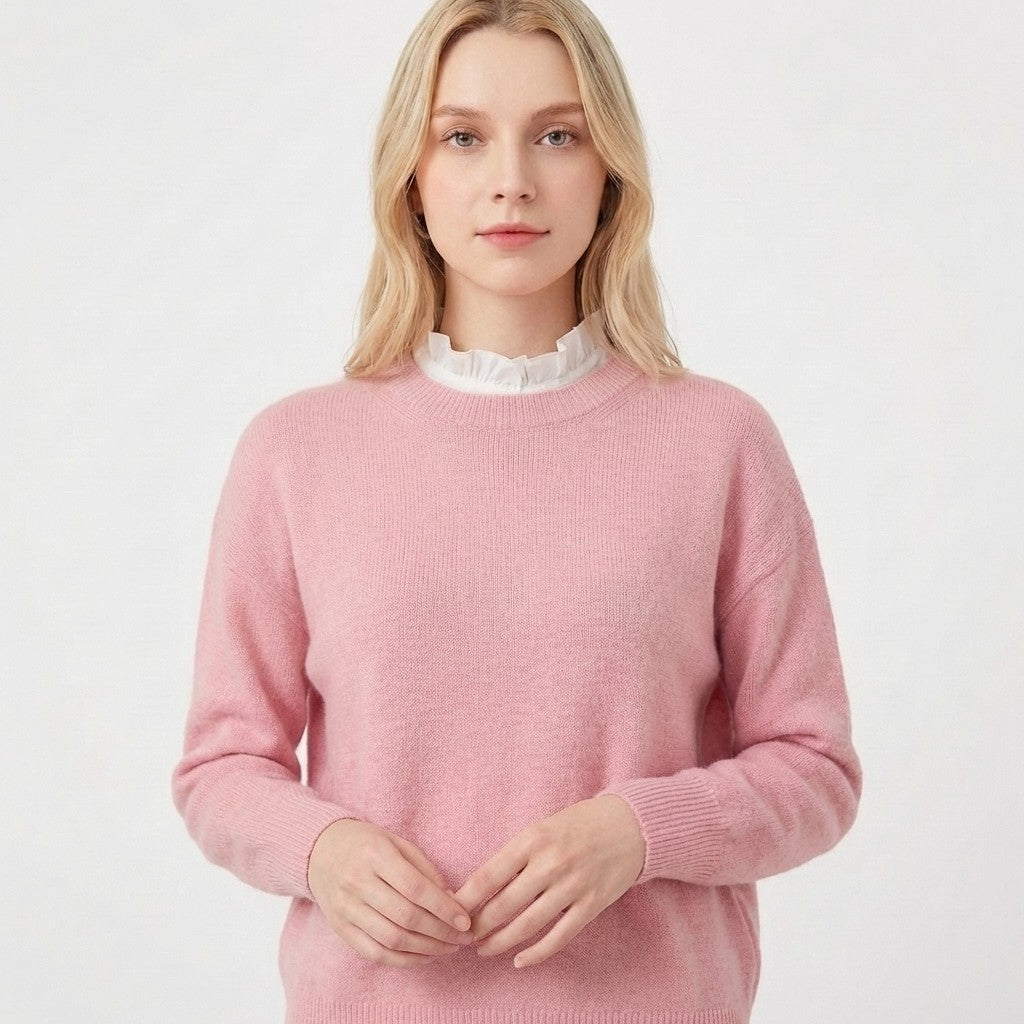 Anna-Kaci Ruffle Detachable Collar and Cuffs Set Faux Layering Accessory Button Closure Lightweight