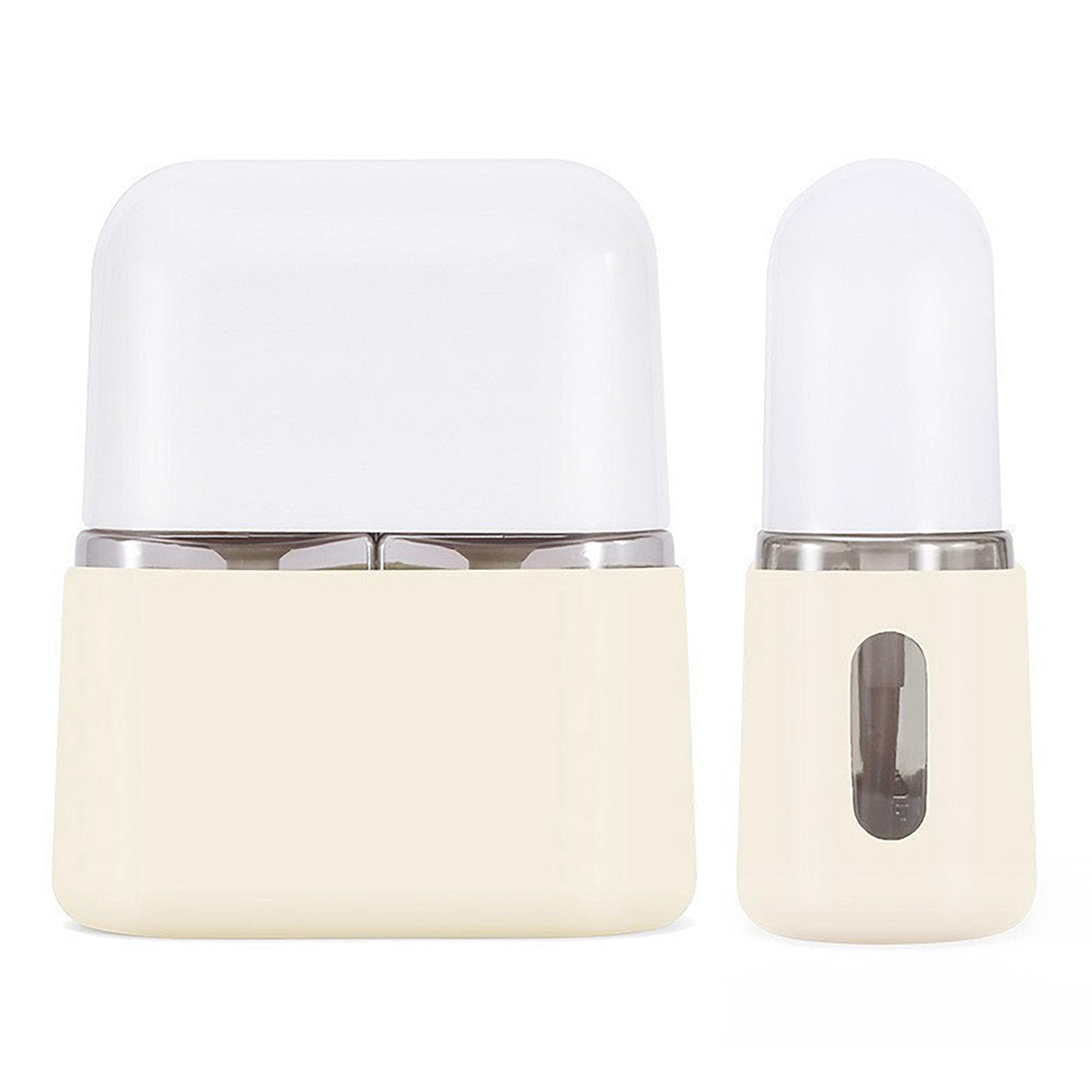 Anna-Kaci Travel Bottle 4-Pc Set Refillable Toiletry Containers with Pump Spray Bottles Compact Leak Resistant