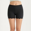 Anna-Kaci Women's Seamless Shaping Shorts with Scalloped Hem, High Stretch Fit and Smooth Lightweight Design