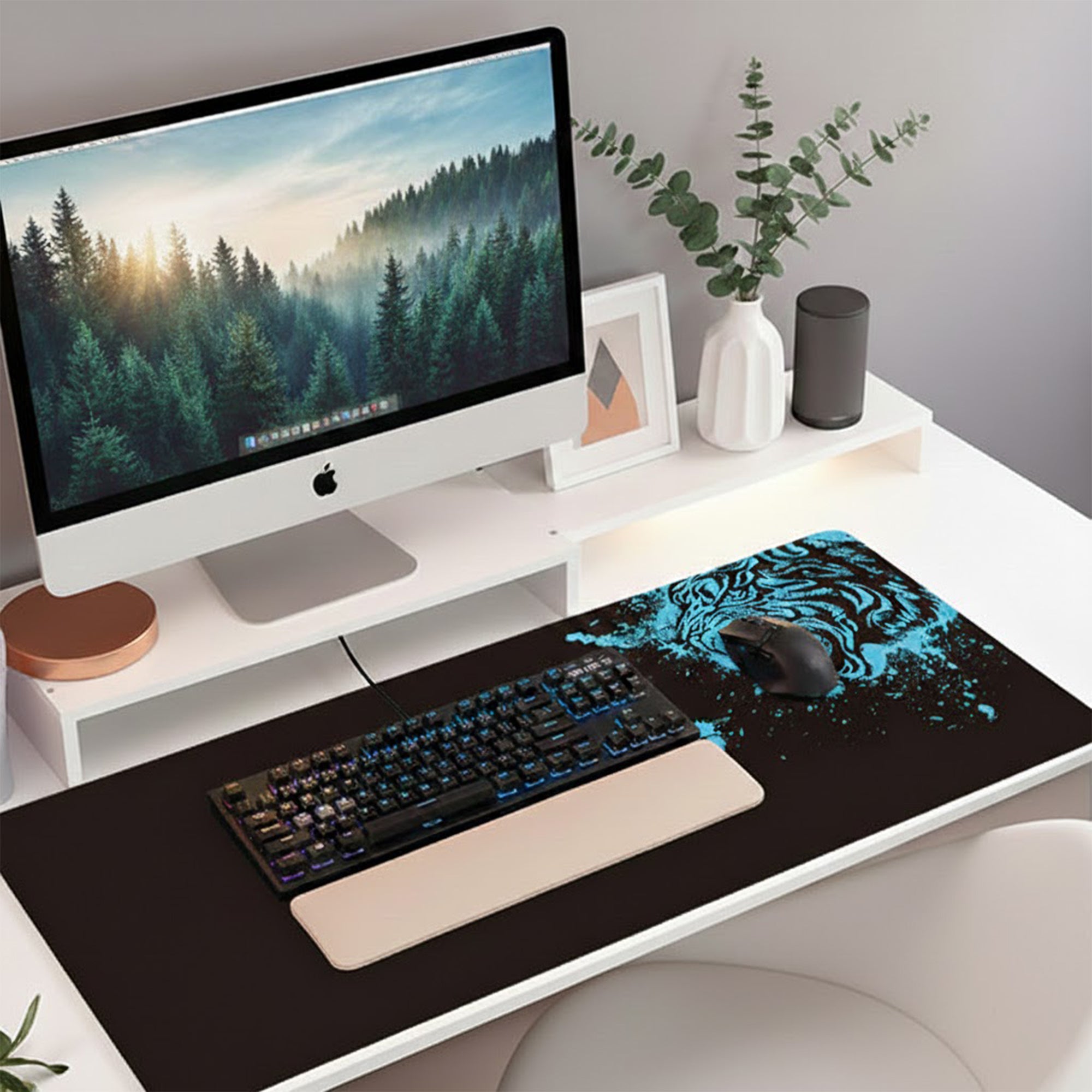 Anna-Kaci Extended Gaming Mouse Pad Large Desk Mat with Graphic for Keyboard Laptop and PC