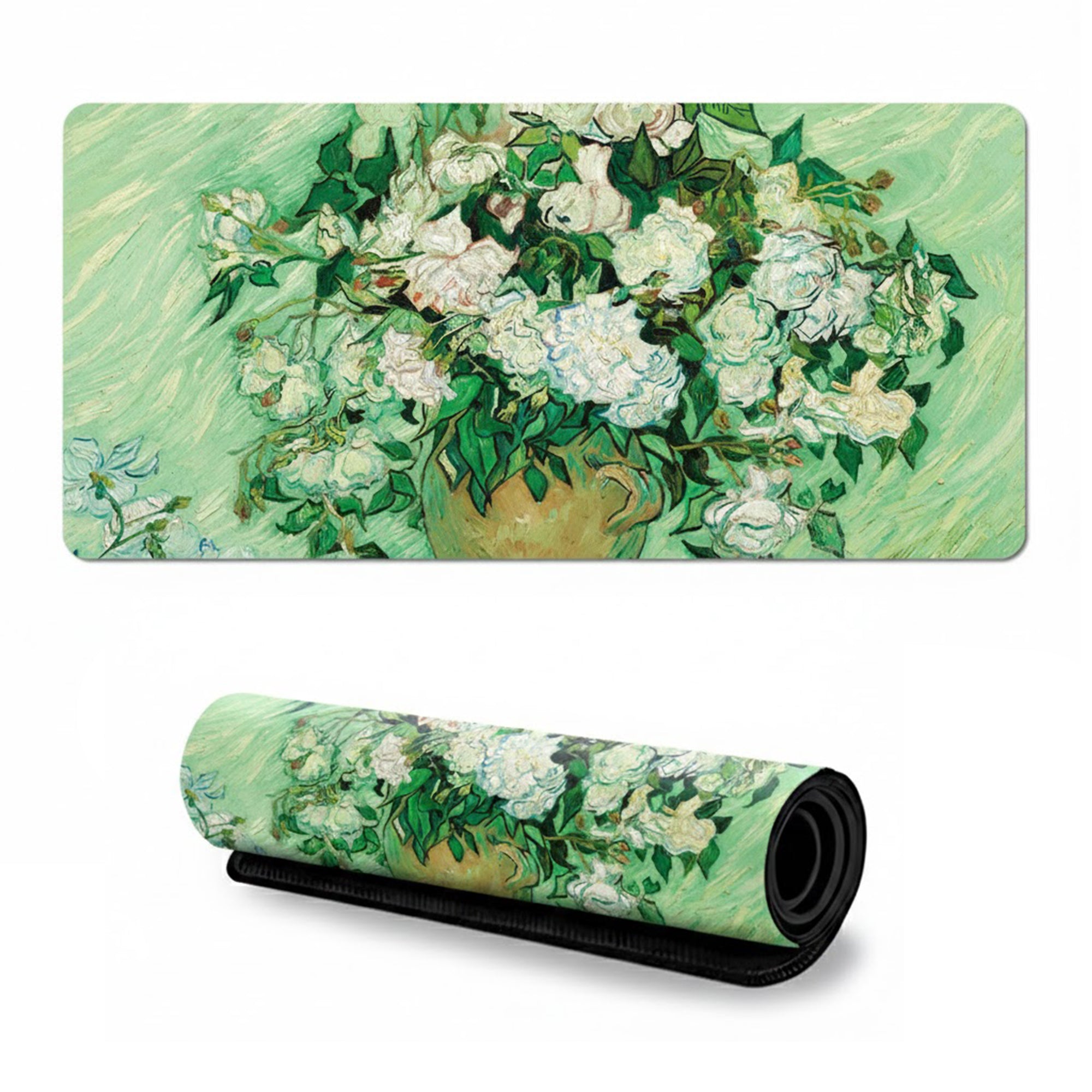 Anna-Kaci Gaming Mouse Pad Large Desk Mat with Impressionist Art Print for Keyboard Laptop and Office