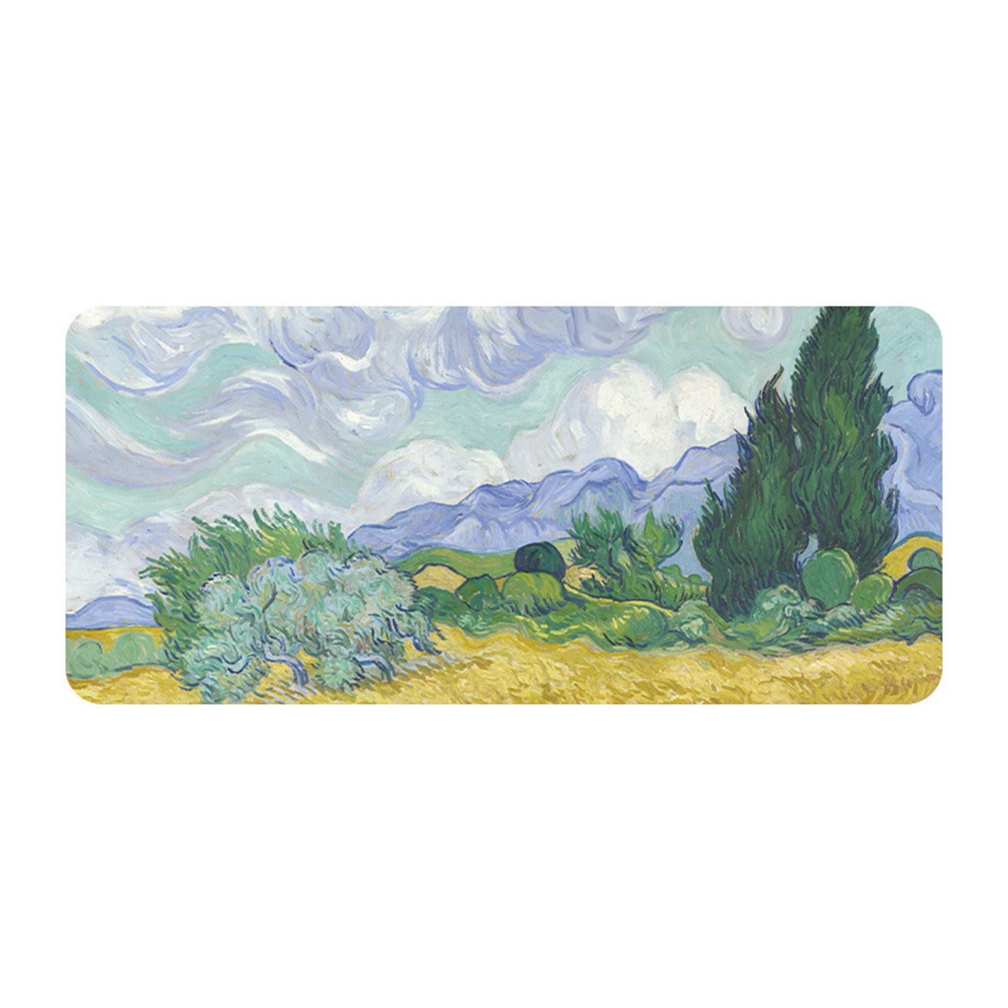 Anna-Kaci Gaming Mouse Pad Large Desk Mat with Impressionist Art Print for Keyboard Laptop and Office