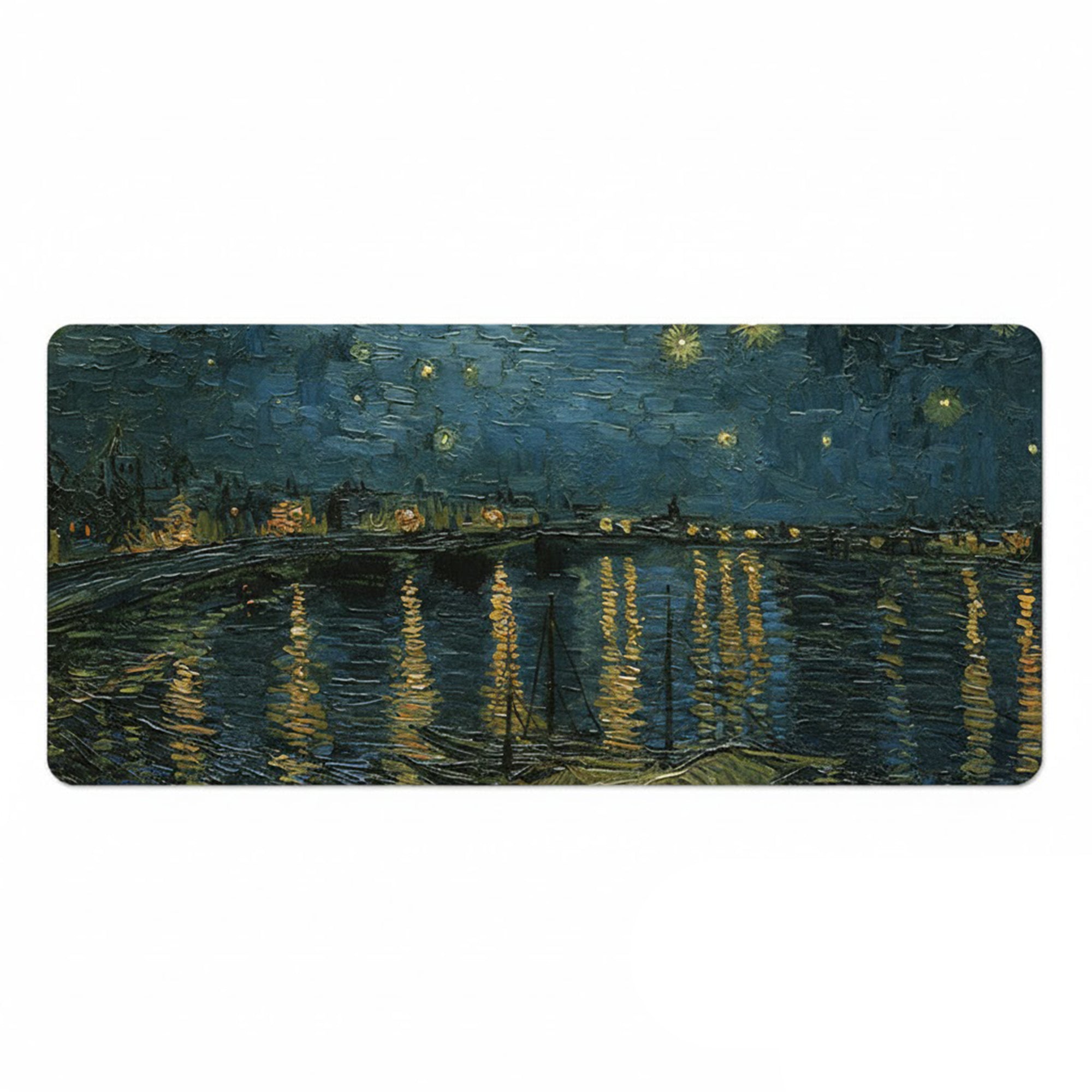 Anna-Kaci Gaming Mouse Pad Large Desk Mat with Impressionist Art Print for Keyboard Laptop and Office