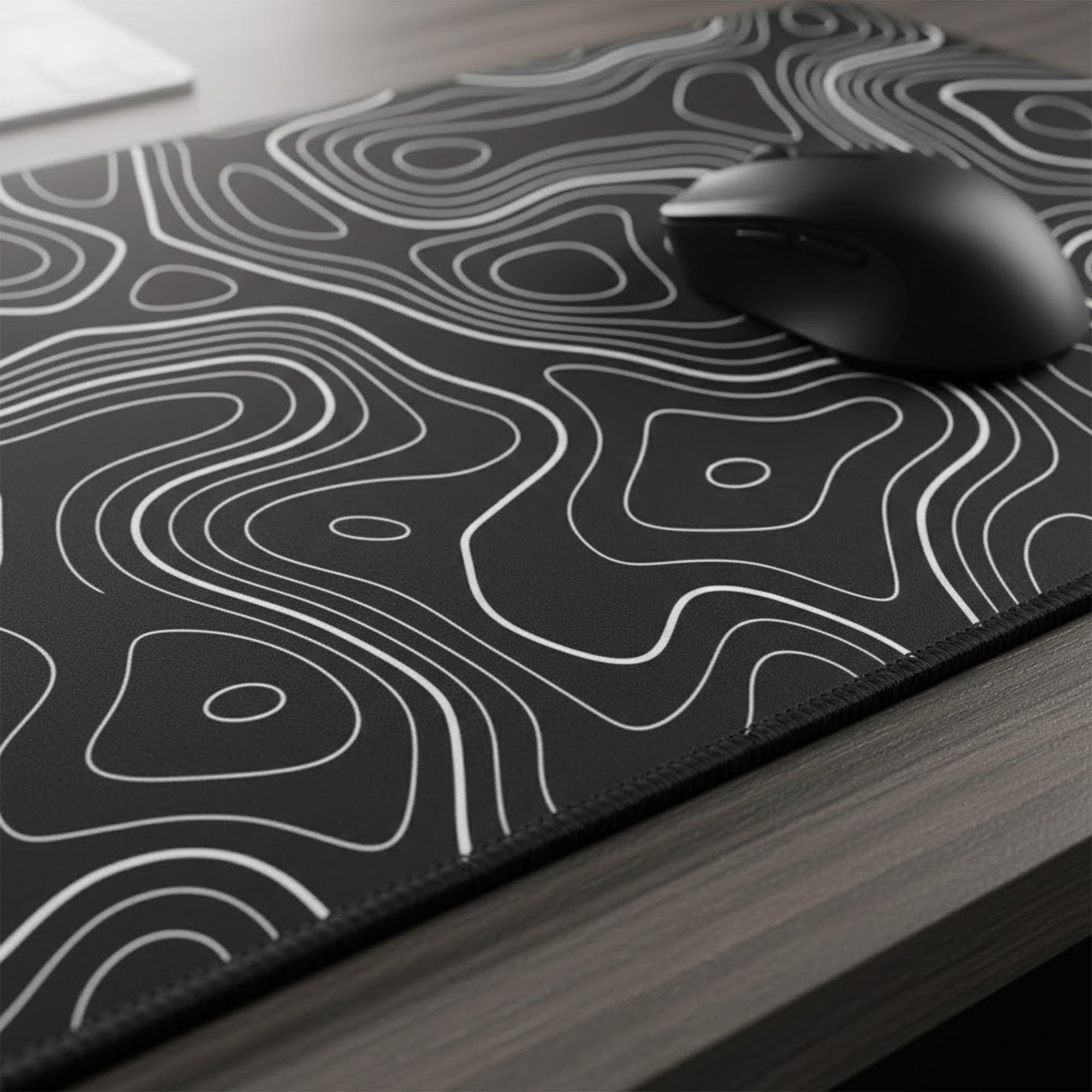 Anna-Kaci Extended Gaming Mouse Pad Large Desk Mat with Modern Topographic Pattern for Office