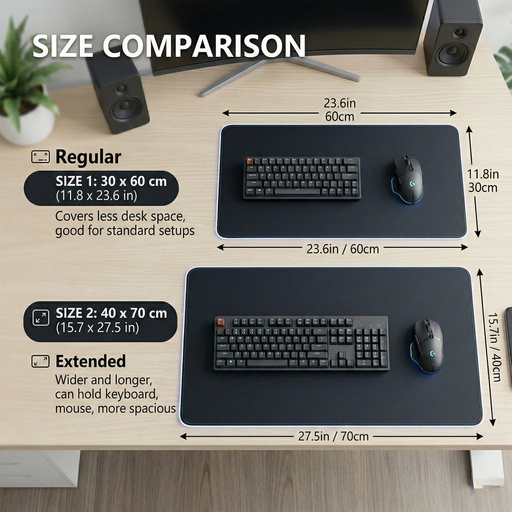 Anna-Kaci Eco Friendly Cork and PU Leather Desk Mat Large Extended Mouse Pad