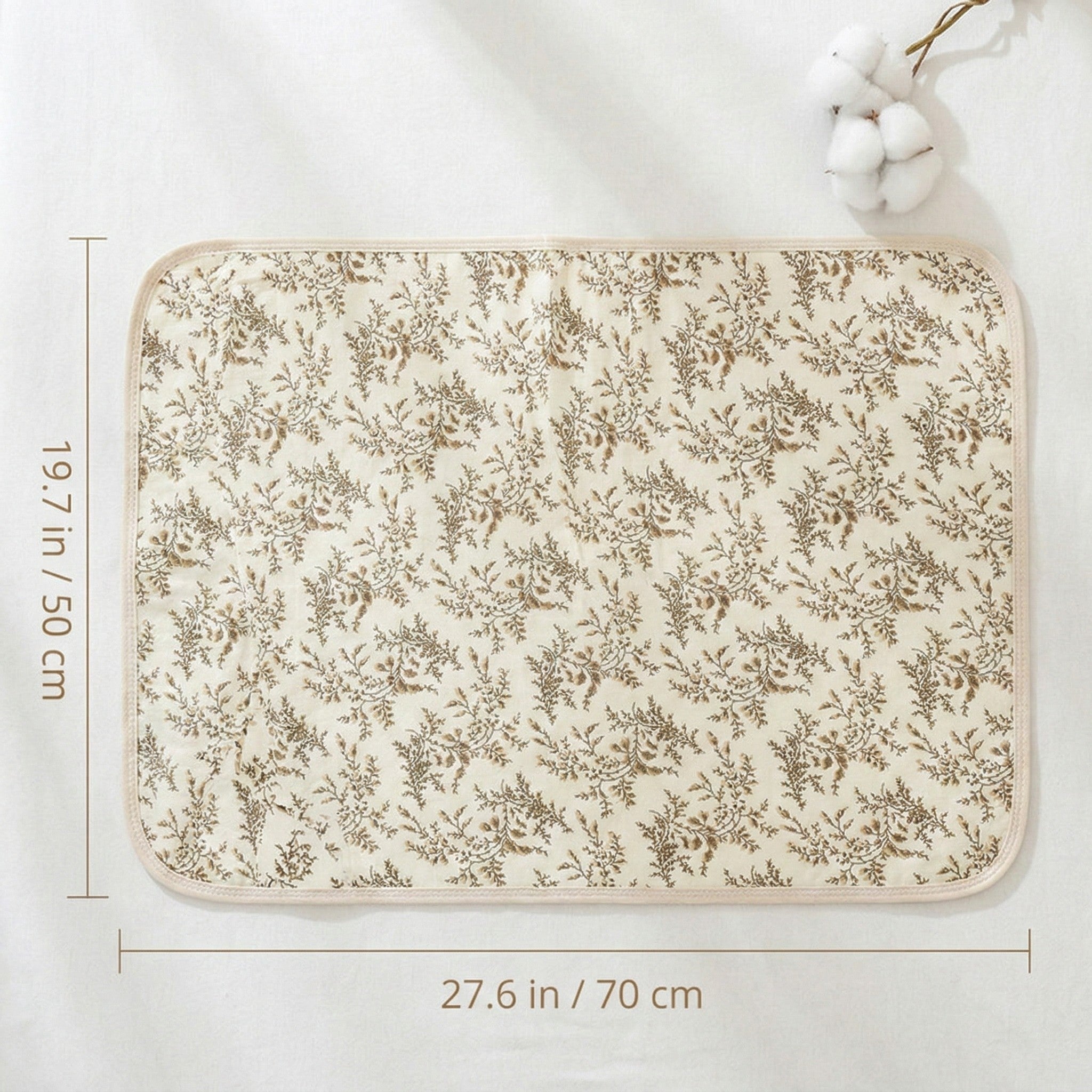 Anna-Kaci Waterproof Baby Changing Pad Reusable Crib Mattress Protector 27.6 x 19.7 Inches