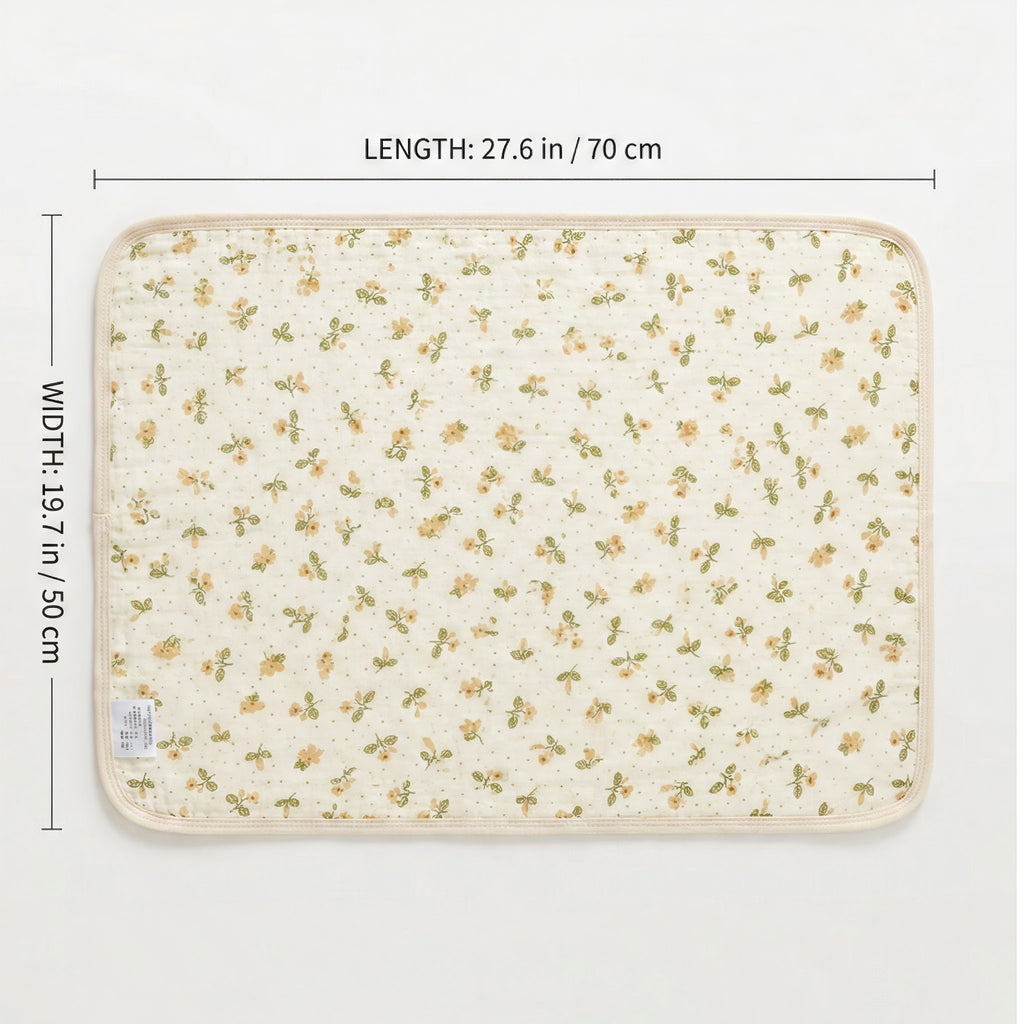 Anna-Kaci Waterproof Baby Changing Pad Reusable Crib Mattress Protector 27.6 x 19.7 Inches