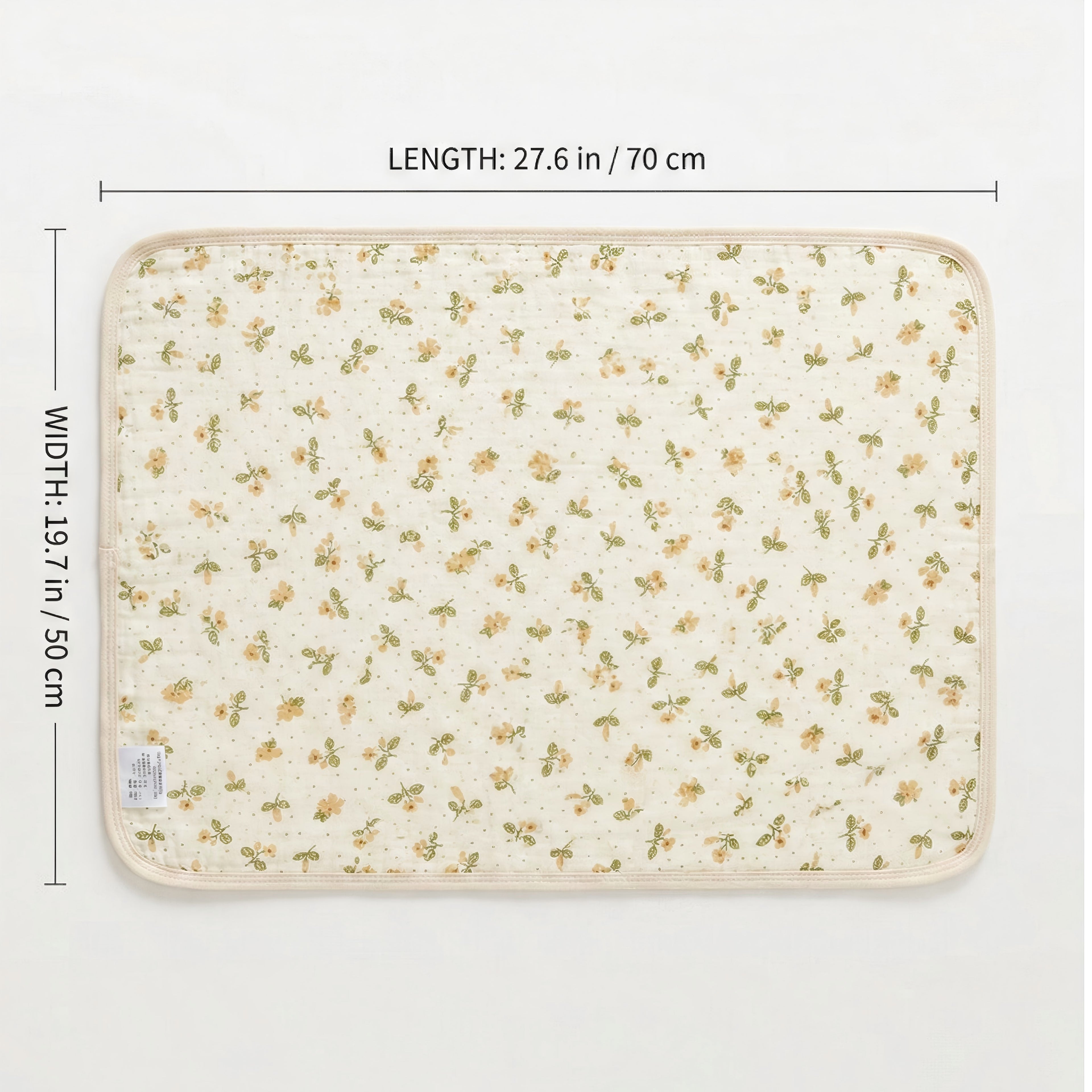 Anna-Kaci Waterproof Baby Changing Pad Reusable Crib Mattress Protector 27.6 x 19.7 Inches