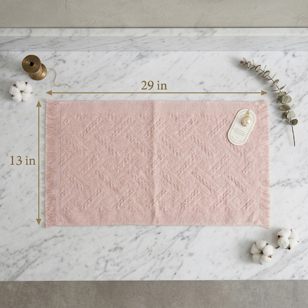 Anna-Kaci Textured Fringe Hand Towel 13x29 Inch Decorative Guest Towel Gift Ready