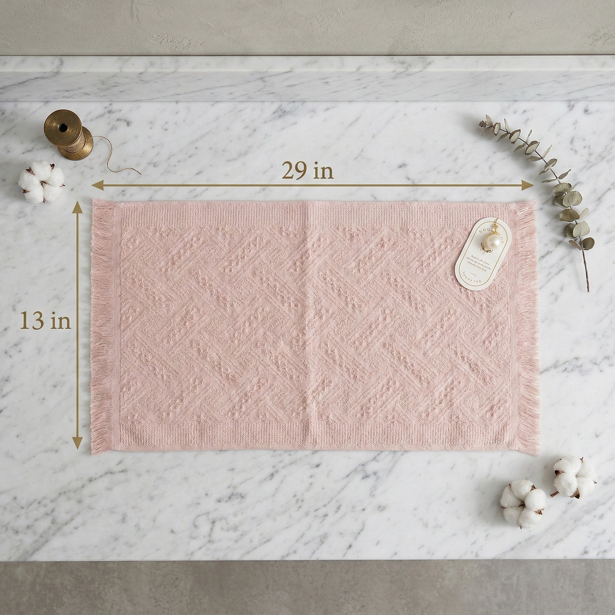 Anna-Kaci Textured Fringe Hand Towel 13x29 Inch Decorative Guest Towel Gift Ready