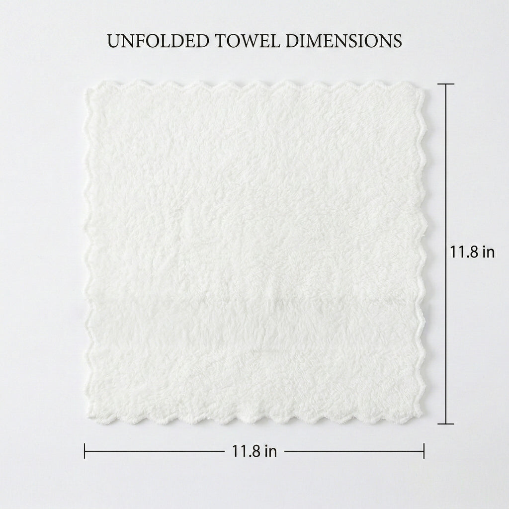 Anna-Kaci Bear Shaped Washcloth 11.8 Inch Soft Plush Face Towel Gift Ready Design