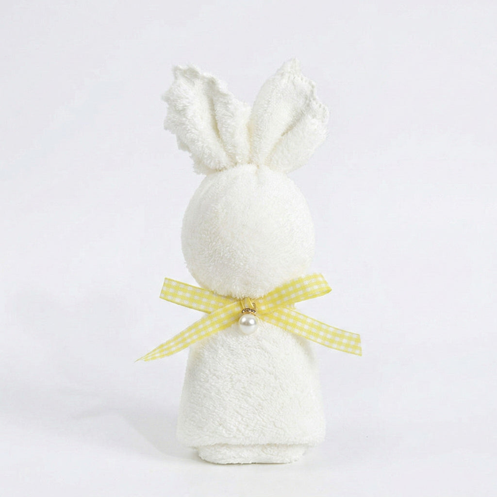 Anna-Kaci Bunny Shaped Washcloth 11.8 Inch Soft Plush Face Towel Gift Ready Design