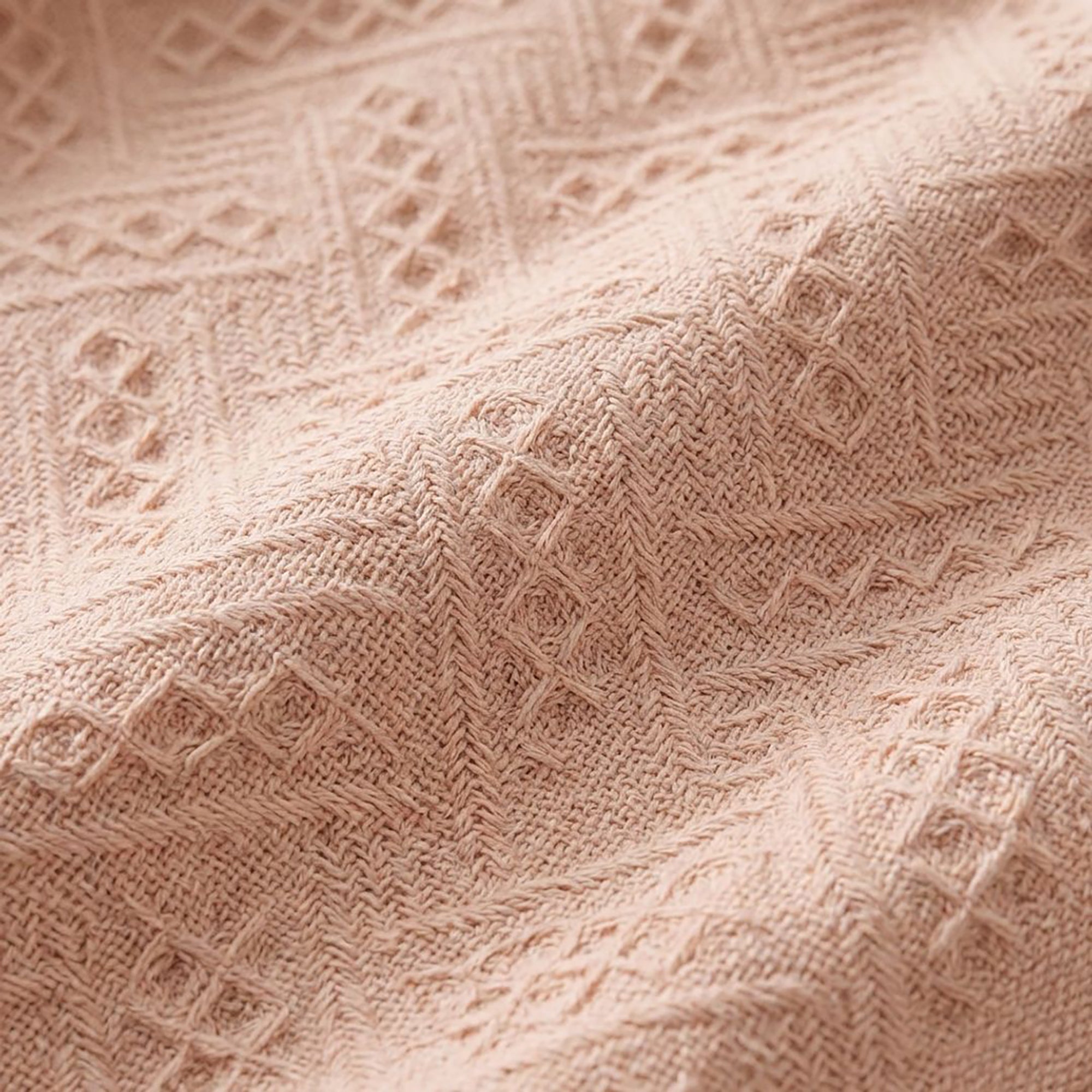 Anna-Kaci Soft Cotton Decorative Hand Towel with Fringe Edges Textured Pattern Bathroom Guest Towel