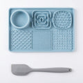 Anna-Kaci 6 in 1 Dog Lick Mat Slow Feeder with Bowl Multifunction Pet Feeding Mat Non Slip Silicone