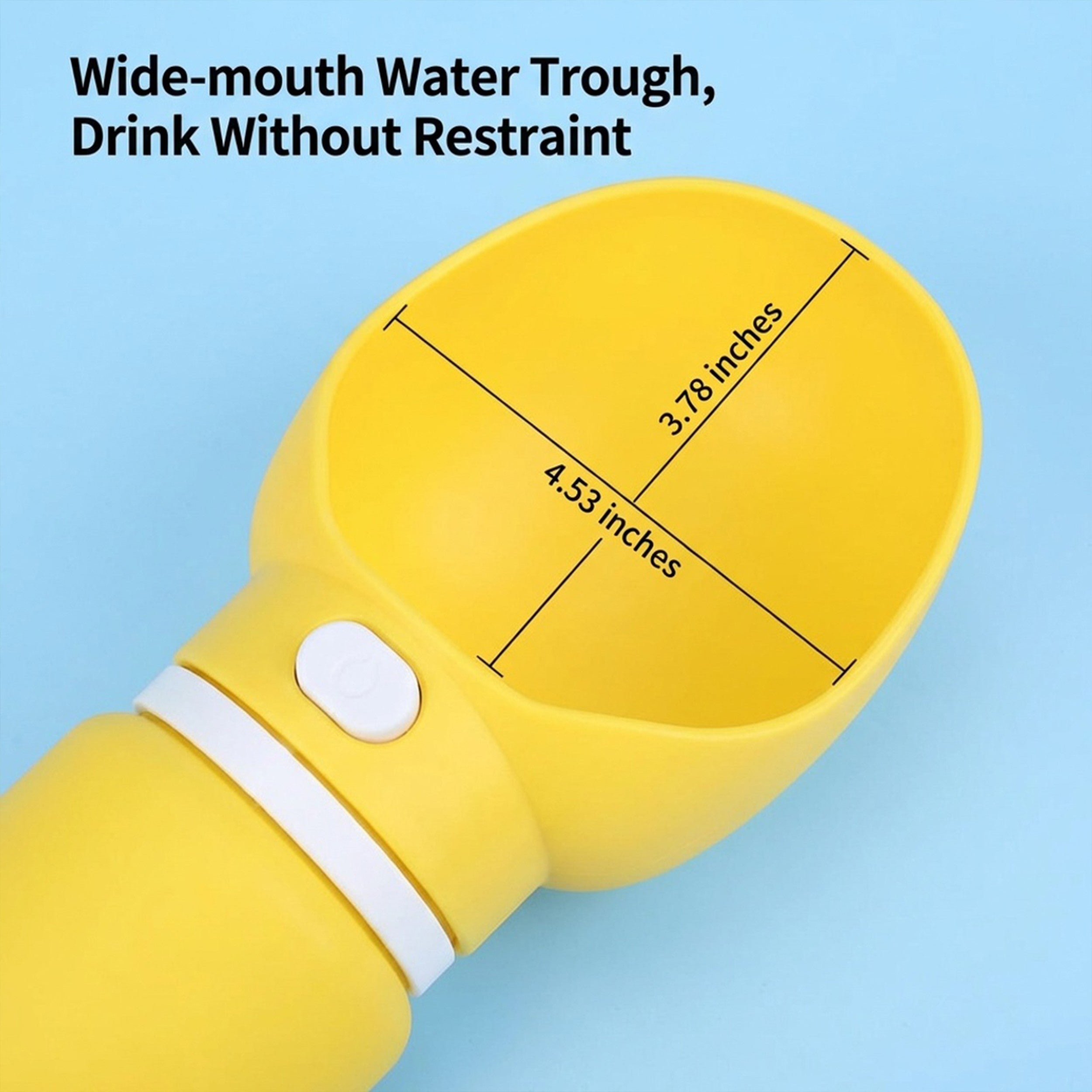 Anna-Kaci Portable Dog Water Bottle with Built-in Bowl Leakproof Travel Pet Water Dispenser for Dogs