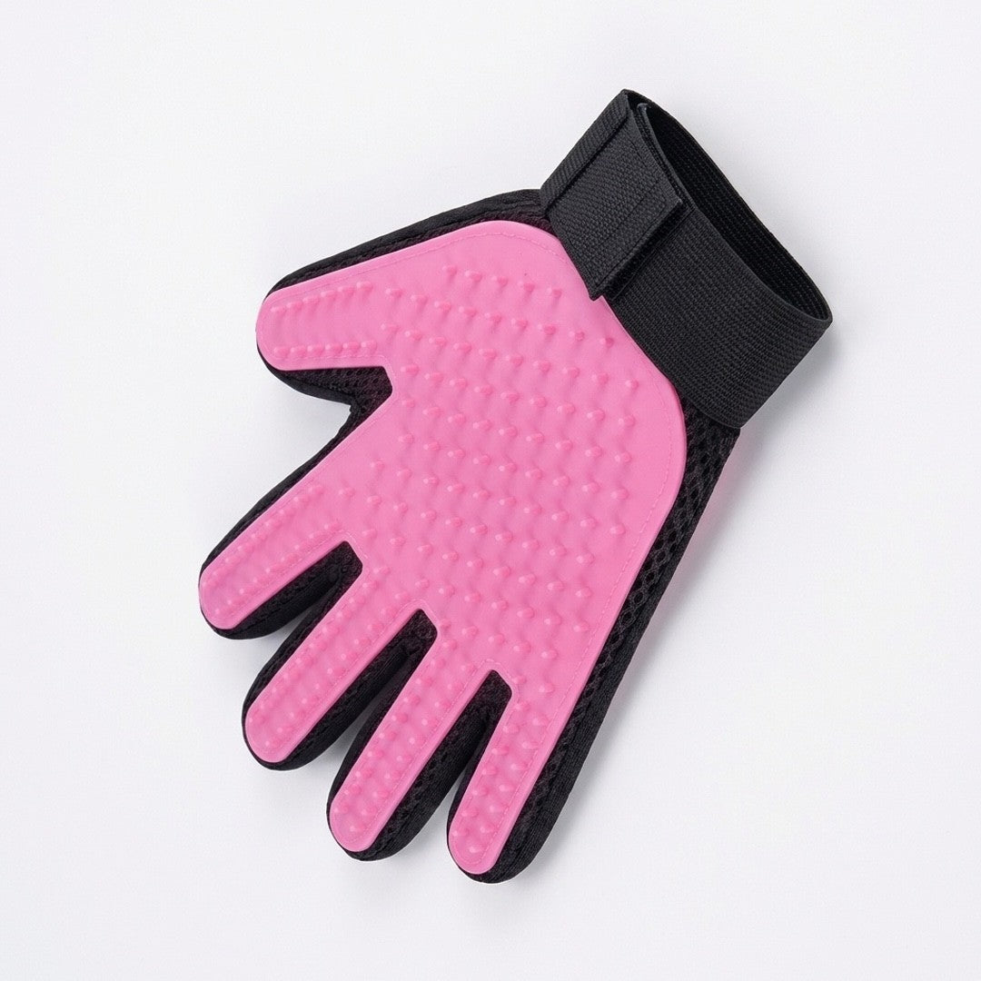 Anna-Kaci Dual Sided Pet Grooming Glove Cat Dog Deshedding Brush Bath Glove Hair Remover