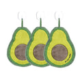 Anna-Kaci 3 Pack Hanging Hand Towels Cute Fruit Shape Kitchen Bathroom Quick Dry Decorative Cleaning Towels