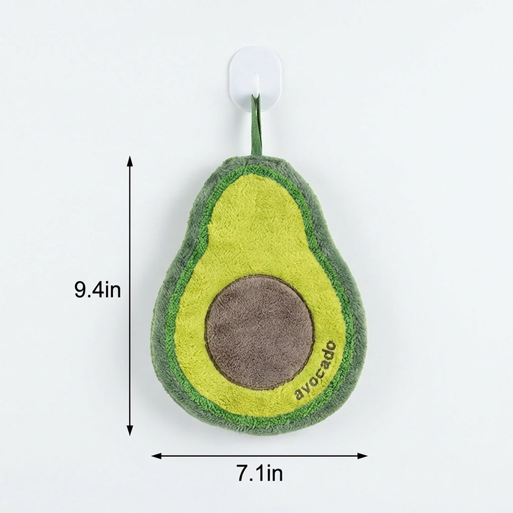 Anna-Kaci 3 Pack Hanging Hand Towels Cute Fruit Shape Kitchen Bathroom Quick Dry Decorative Cleaning Towels