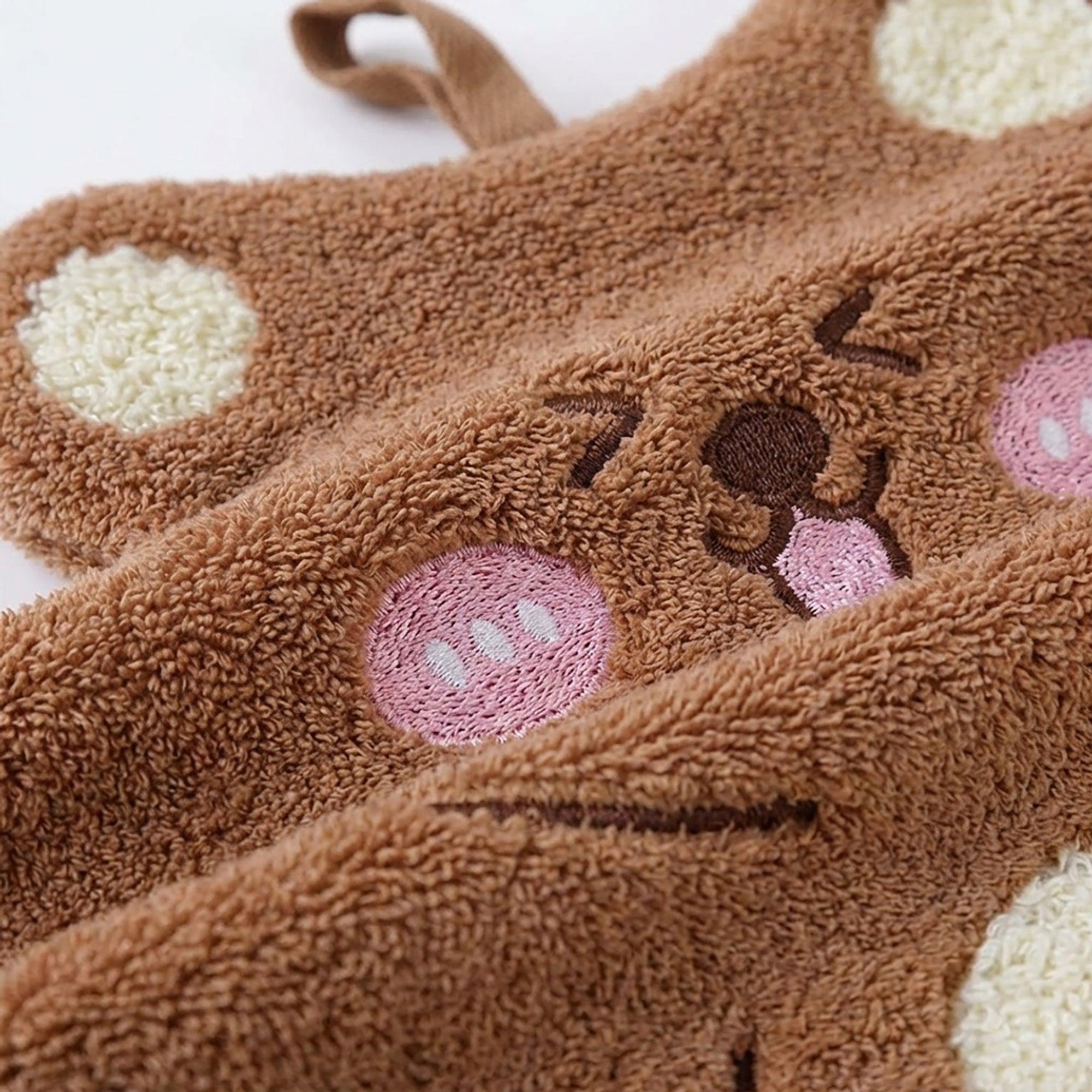 Anna-Kaci 3 Pack Coral Fleece Hanging Hand Towels Soft Absorbent Kitchen Bathroom Hand Towels