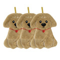 Anna-Kaci 3 Pack Coral Fleece Hanging Hand Towels Soft Absorbent Kitchen Bathroom Hand Towels