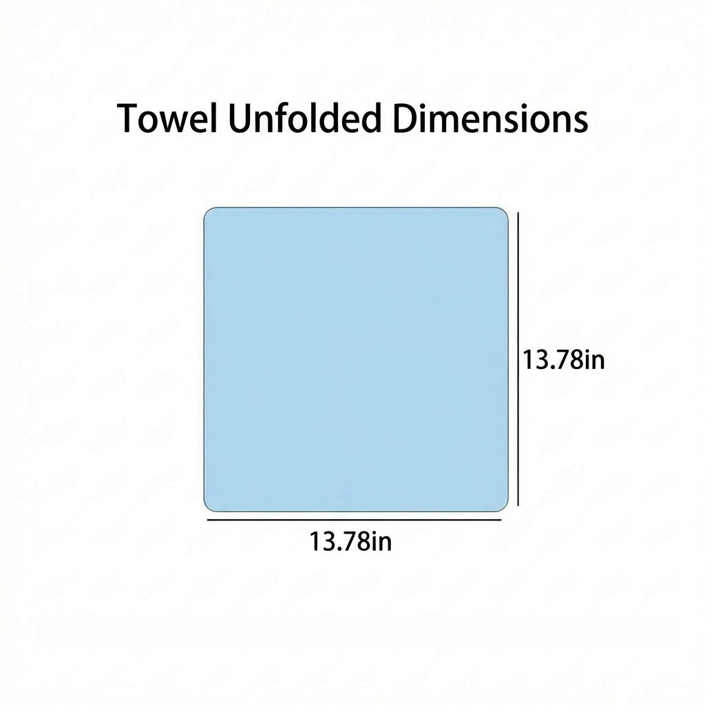 Anna-Kaci Gift Ready Washcloth 13.8 Inch Soft Cotton Face Towel Decorative Folded Design
