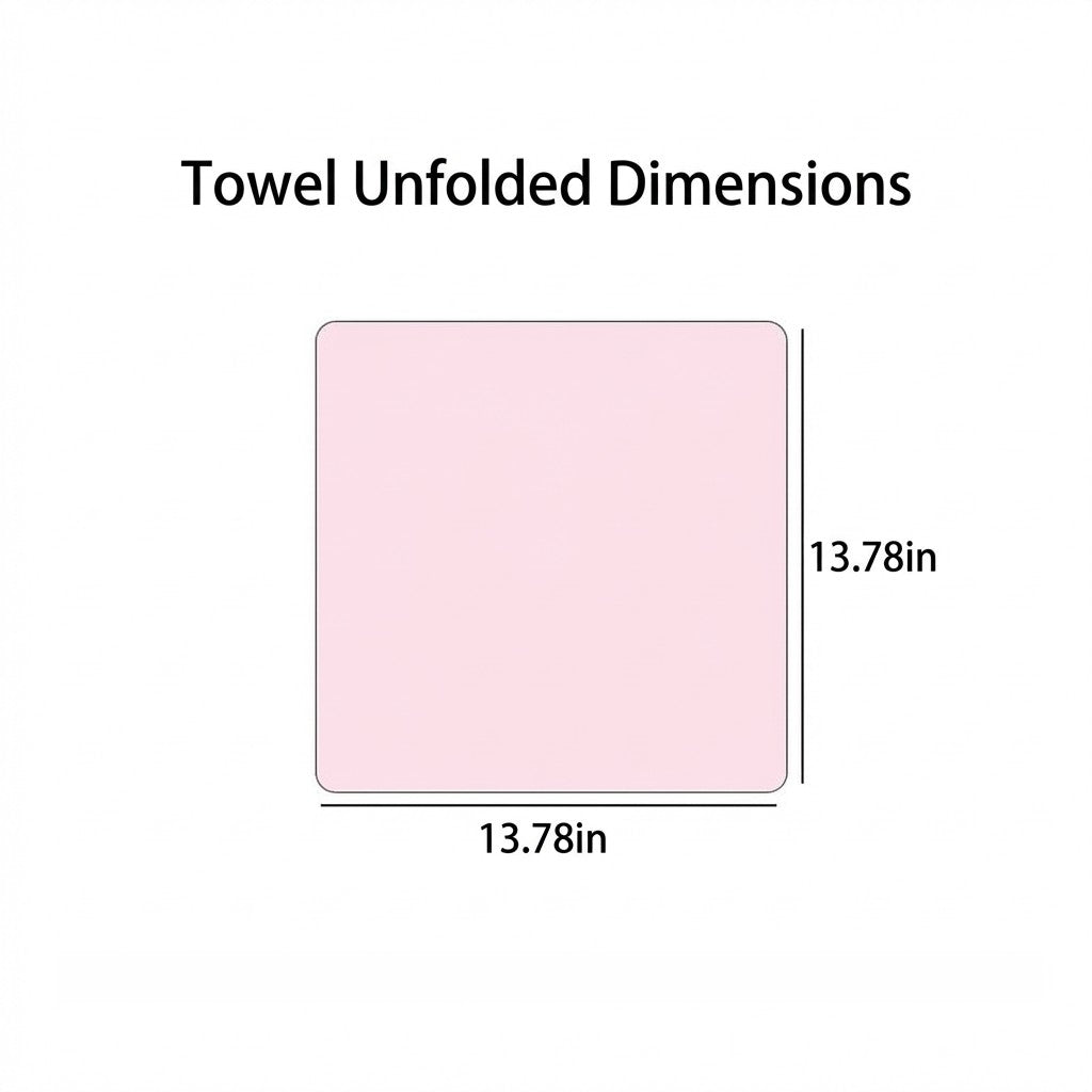 Anna-Kaci Gift Ready Washcloth 13.8 Inch Soft Cotton Face Towel Decorative Folded Design