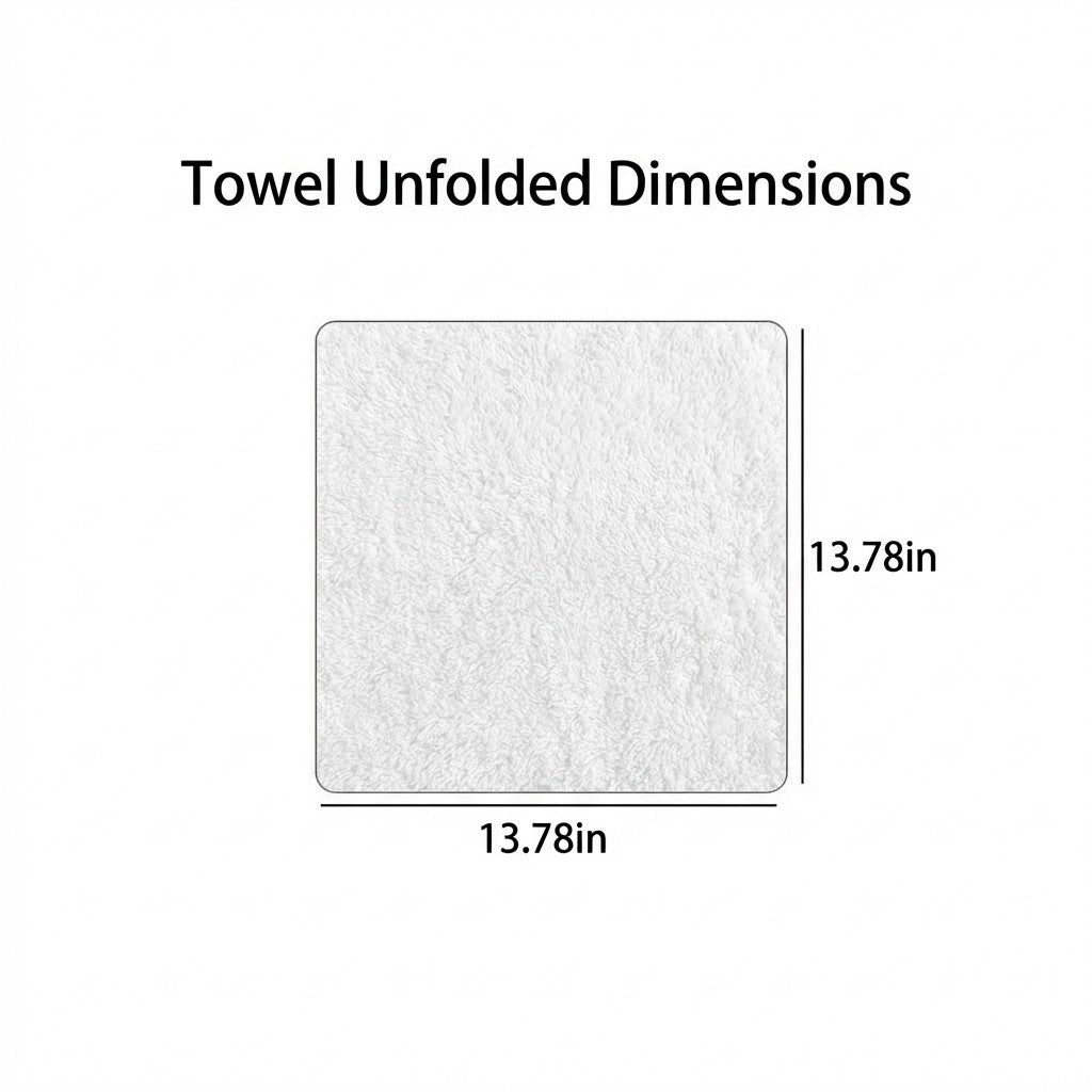 Anna-Kaci Gift Ready Washcloth 13.8 Inch Soft Cotton Face Towel Decorative Folded Design
