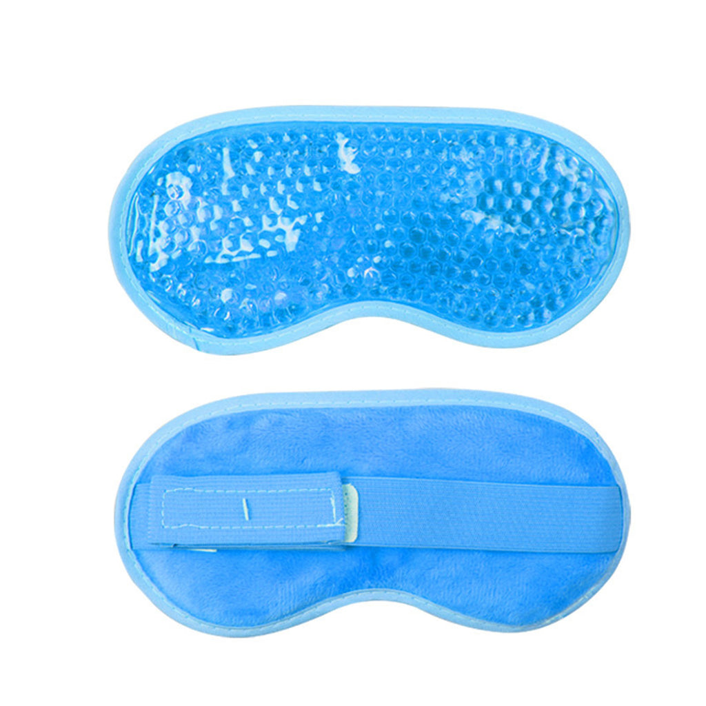 Anna-Kaci Reusable Gel Bead Eye Mask Hot and Cold Compress PVC Eye Cover with Adjustable Strap