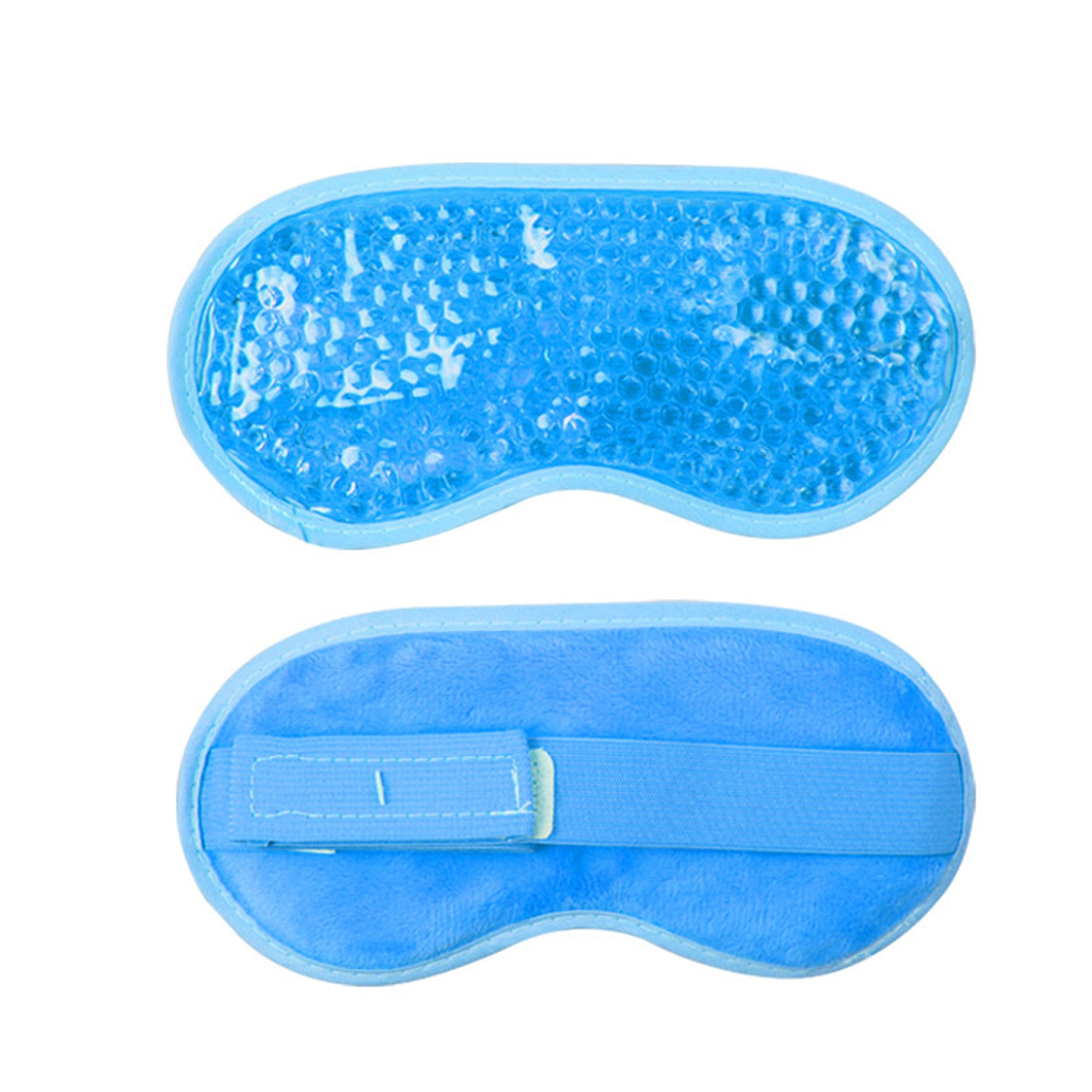 Anna-Kaci Reusable Gel Bead Eye Mask Hot and Cold Compress PVC Eye Cover with Adjustable Strap