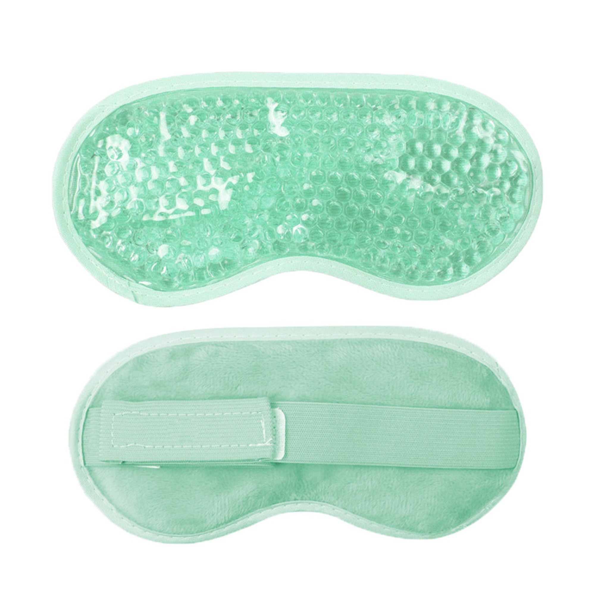 Anna-Kaci Reusable Gel Bead Eye Mask Hot and Cold Compress PVC Eye Cover with Adjustable Strap