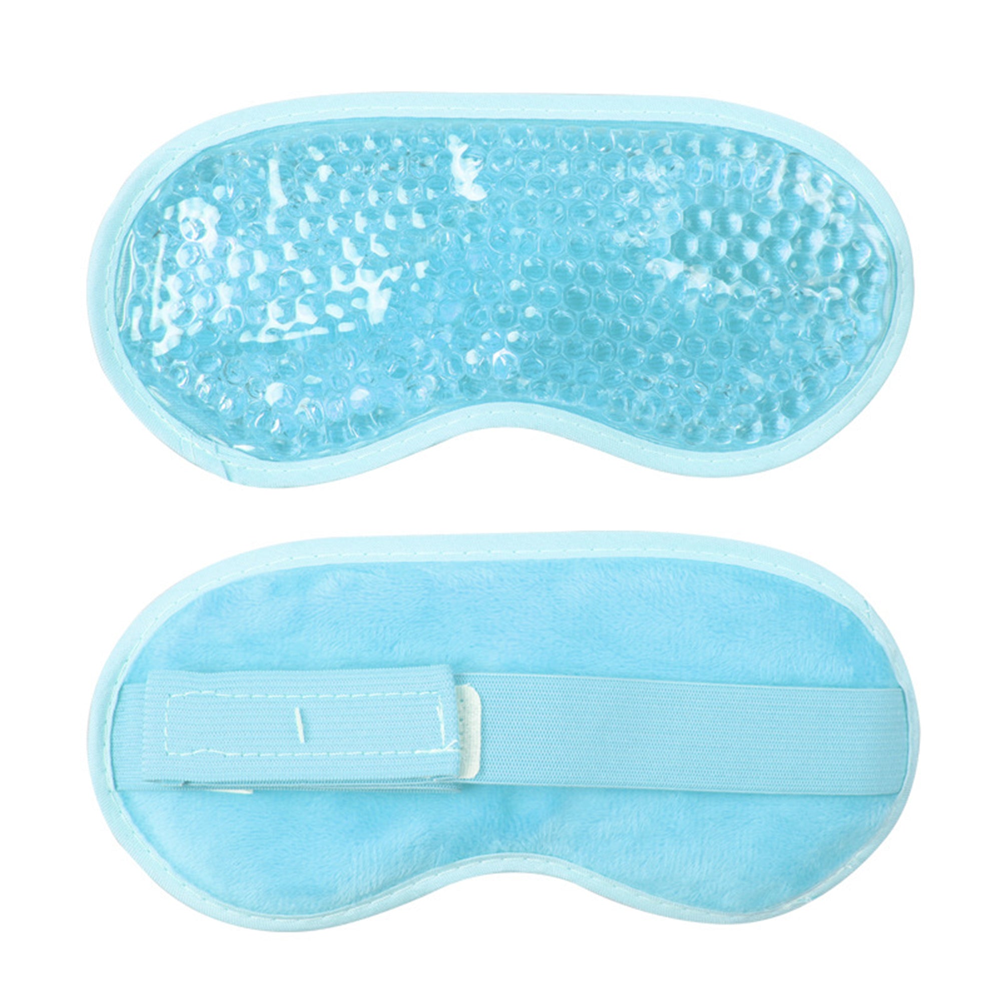 Anna-Kaci Reusable Gel Bead Eye Mask Hot and Cold Compress PVC Eye Cover with Adjustable Strap
