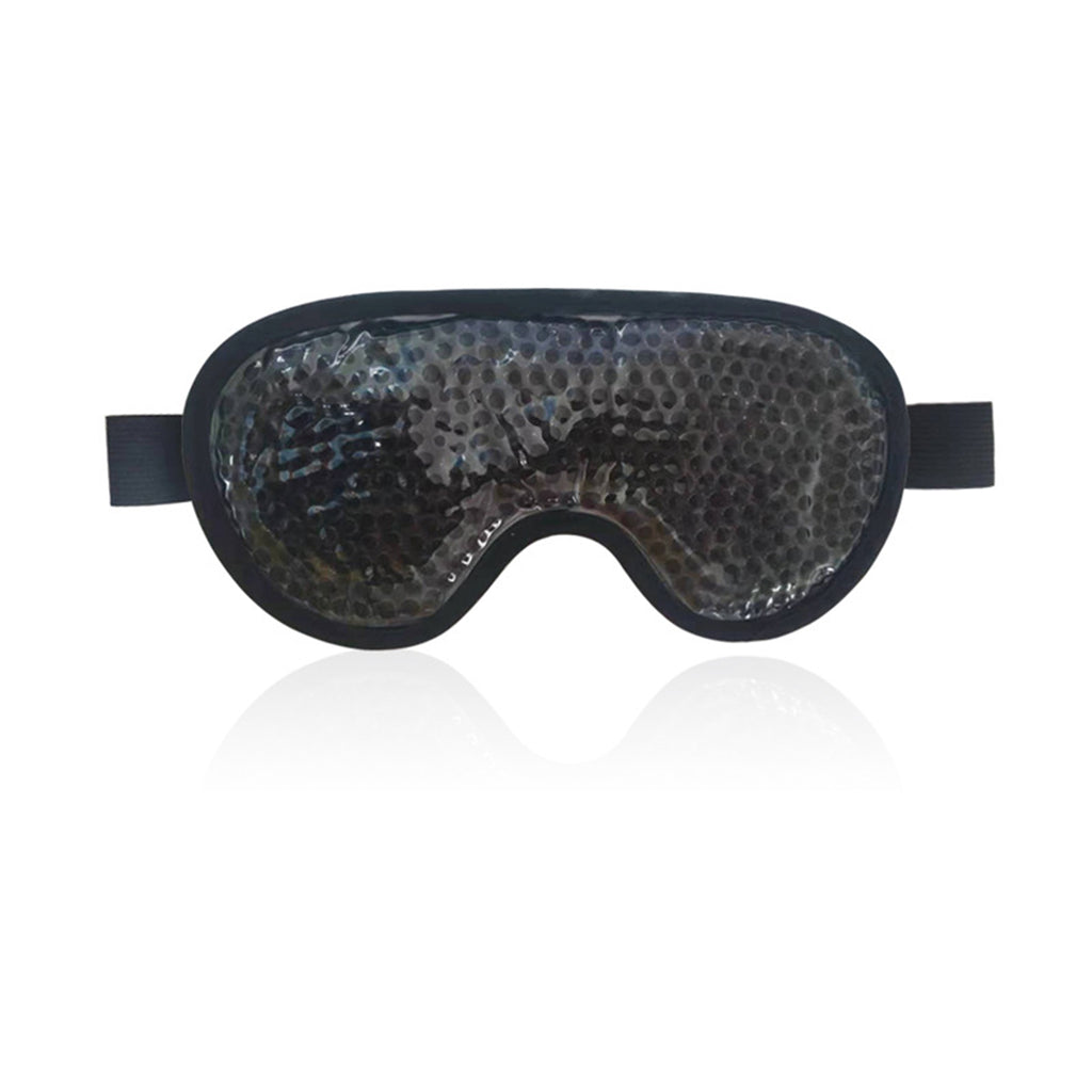 Anna-Kaci Reusable Gel Bead Eye Mask Hot and Cold Compress with PVC Exterior Adjustable Strap Design