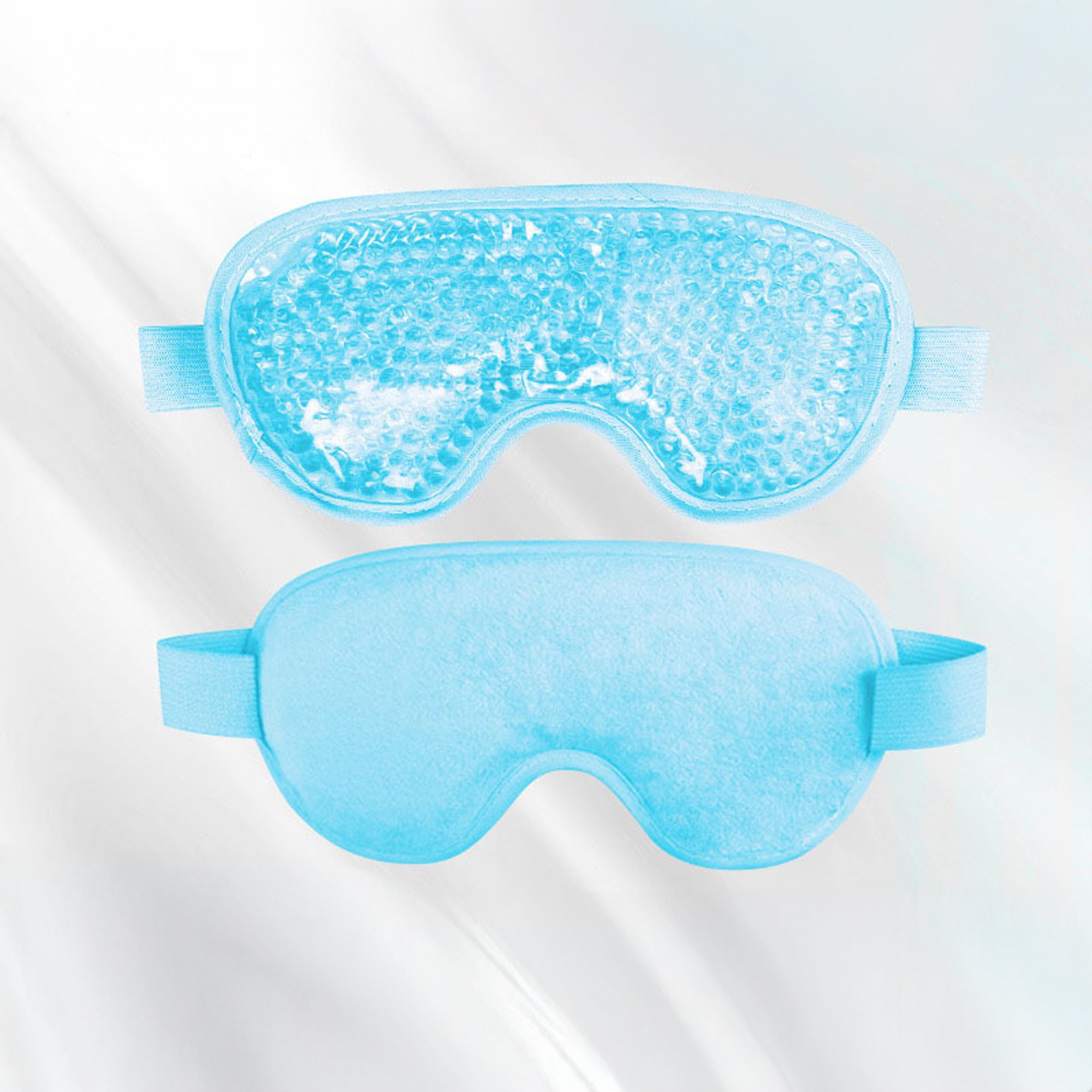 Anna-Kaci Reusable Gel Bead Eye Mask Hot and Cold Compress with PVC Exterior Adjustable Strap Design