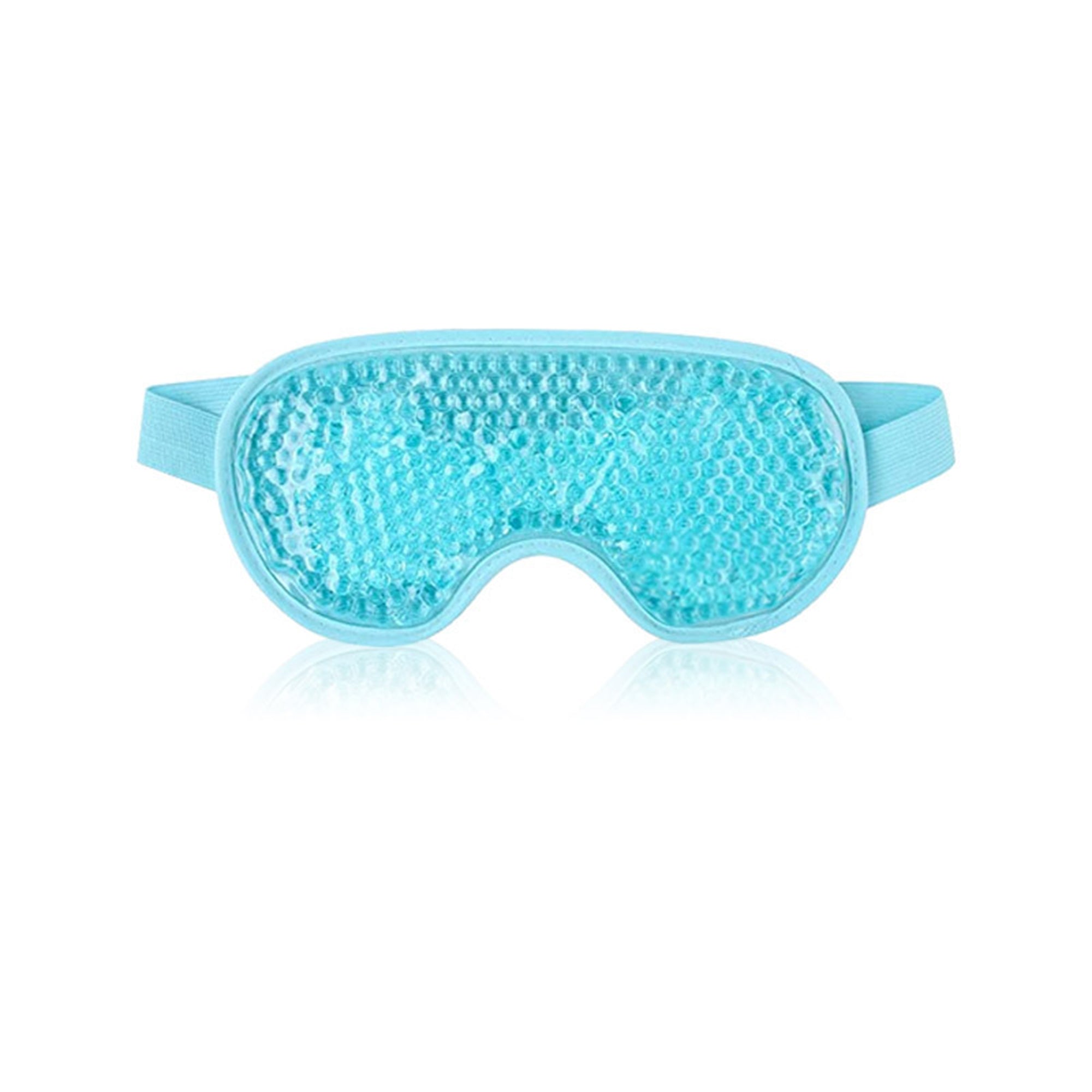 Anna-Kaci Reusable Gel Bead Eye Mask Hot and Cold Compress with PVC Exterior Adjustable Strap Design