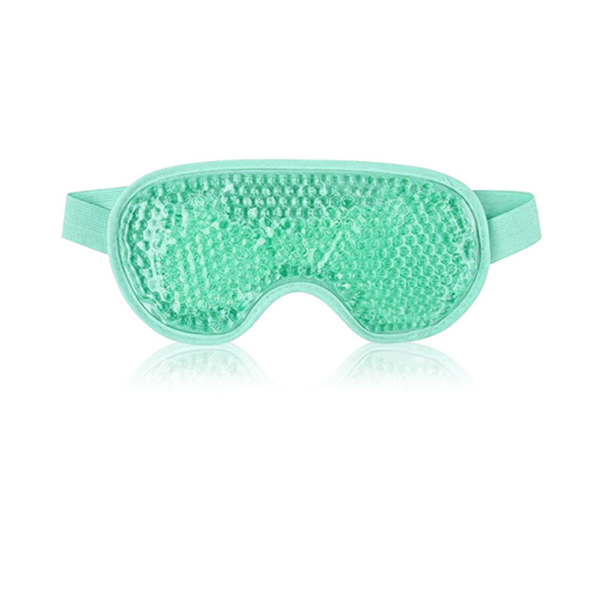 Anna-Kaci Reusable Gel Bead Eye Mask Hot and Cold Compress with PVC Exterior Adjustable Strap Design