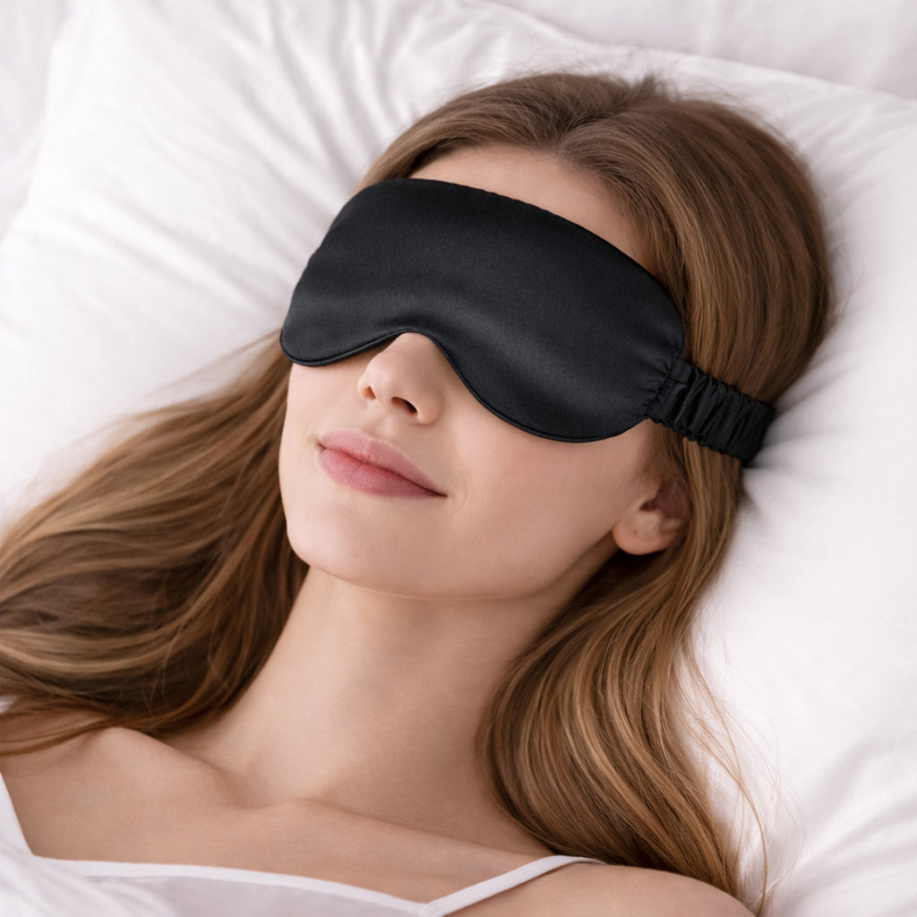 Anna-Kaci 3D Contoured Sleep Eye Mask with Integrated Nose Bridge Memory Foam Light Blocking Eye Cover